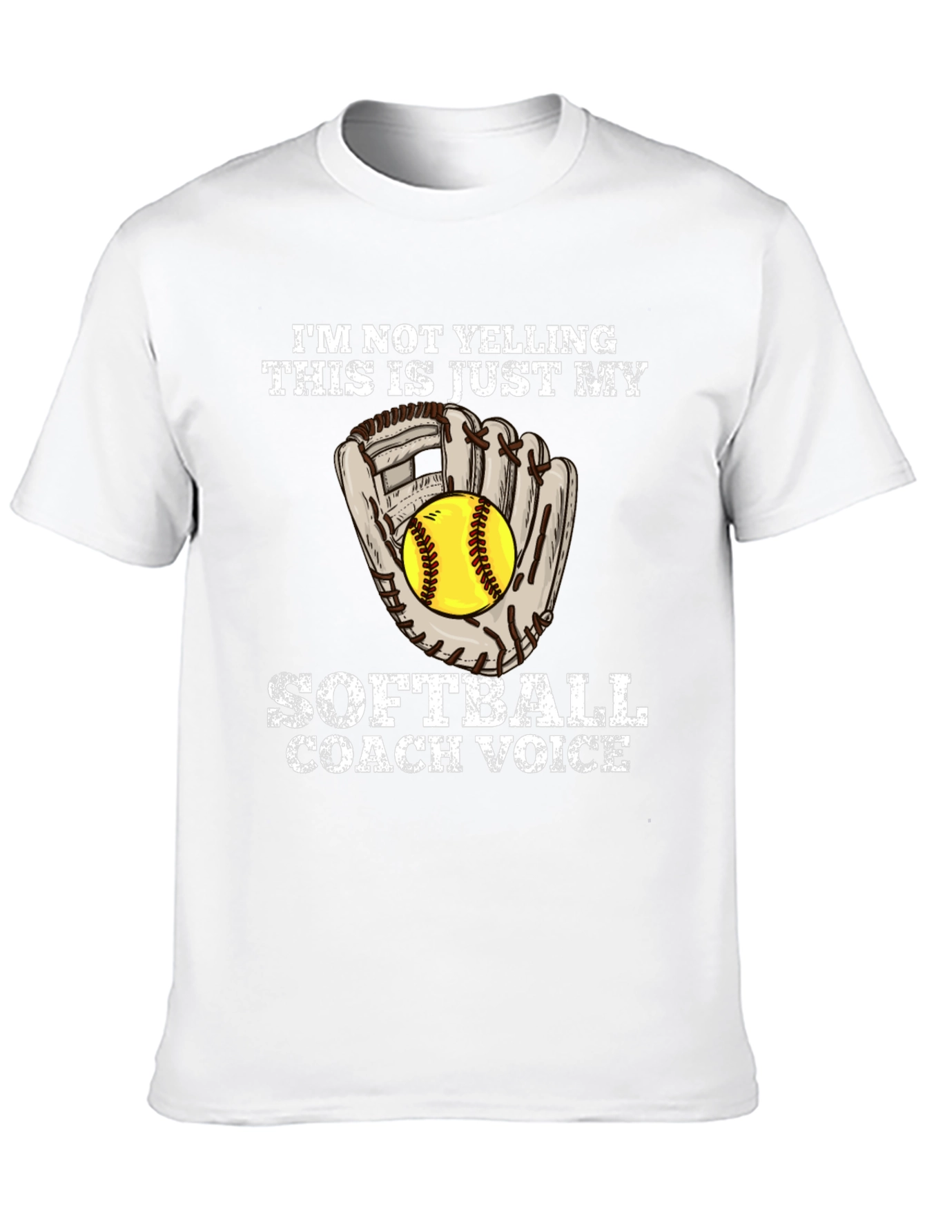 Softball Coach Voice Graphic Tee