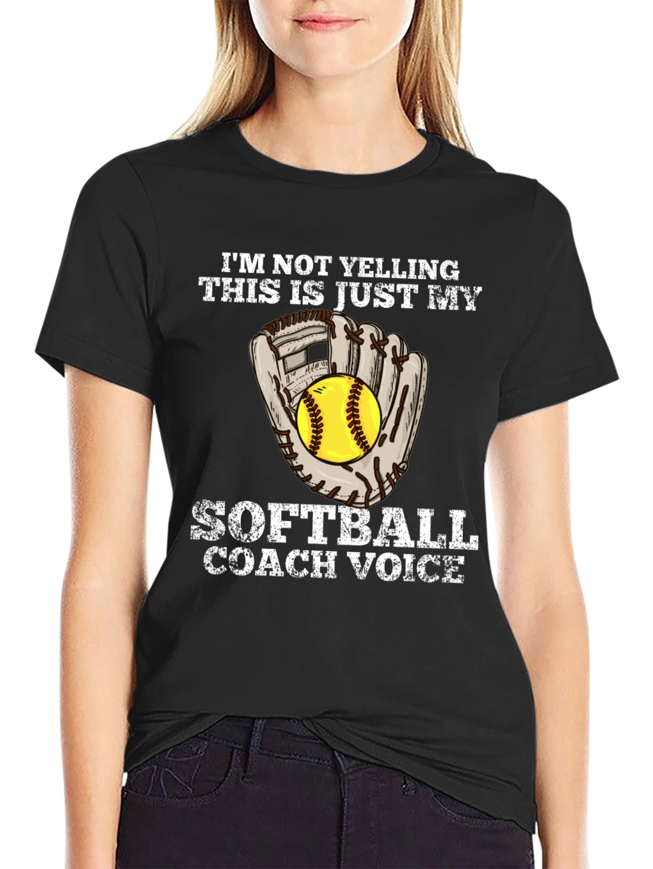 Softball Coach Voice Graphic Tee
