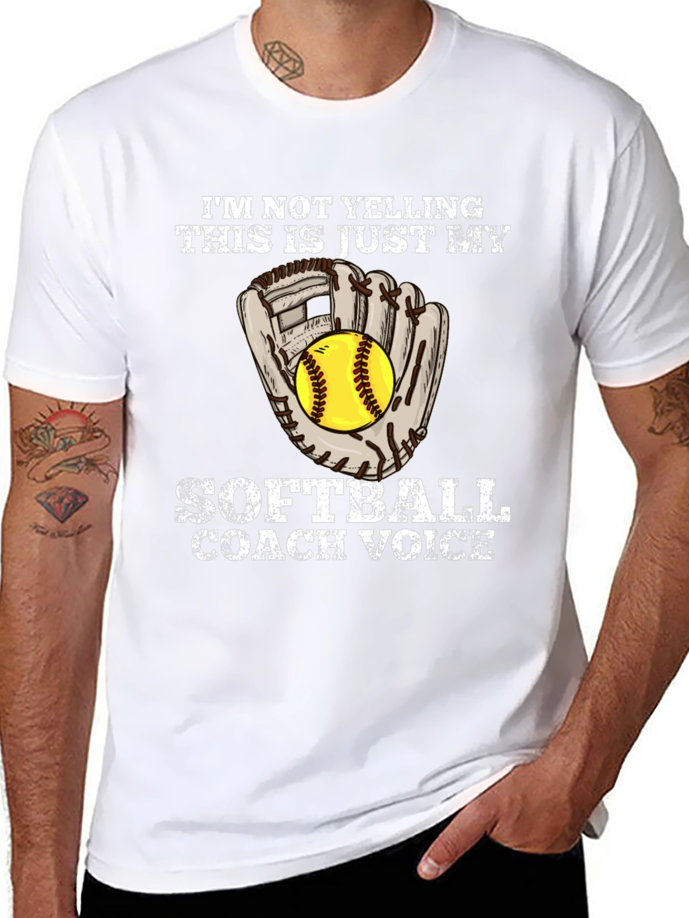 Softball Coach Voice Graphic Tee