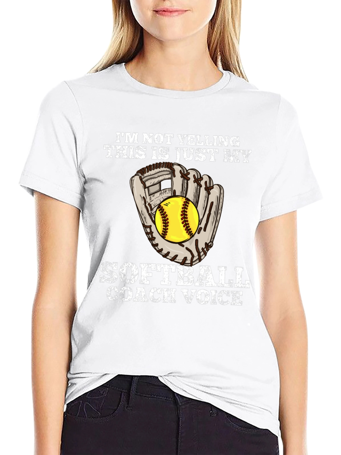 Softball Coach Voice Graphic Tee