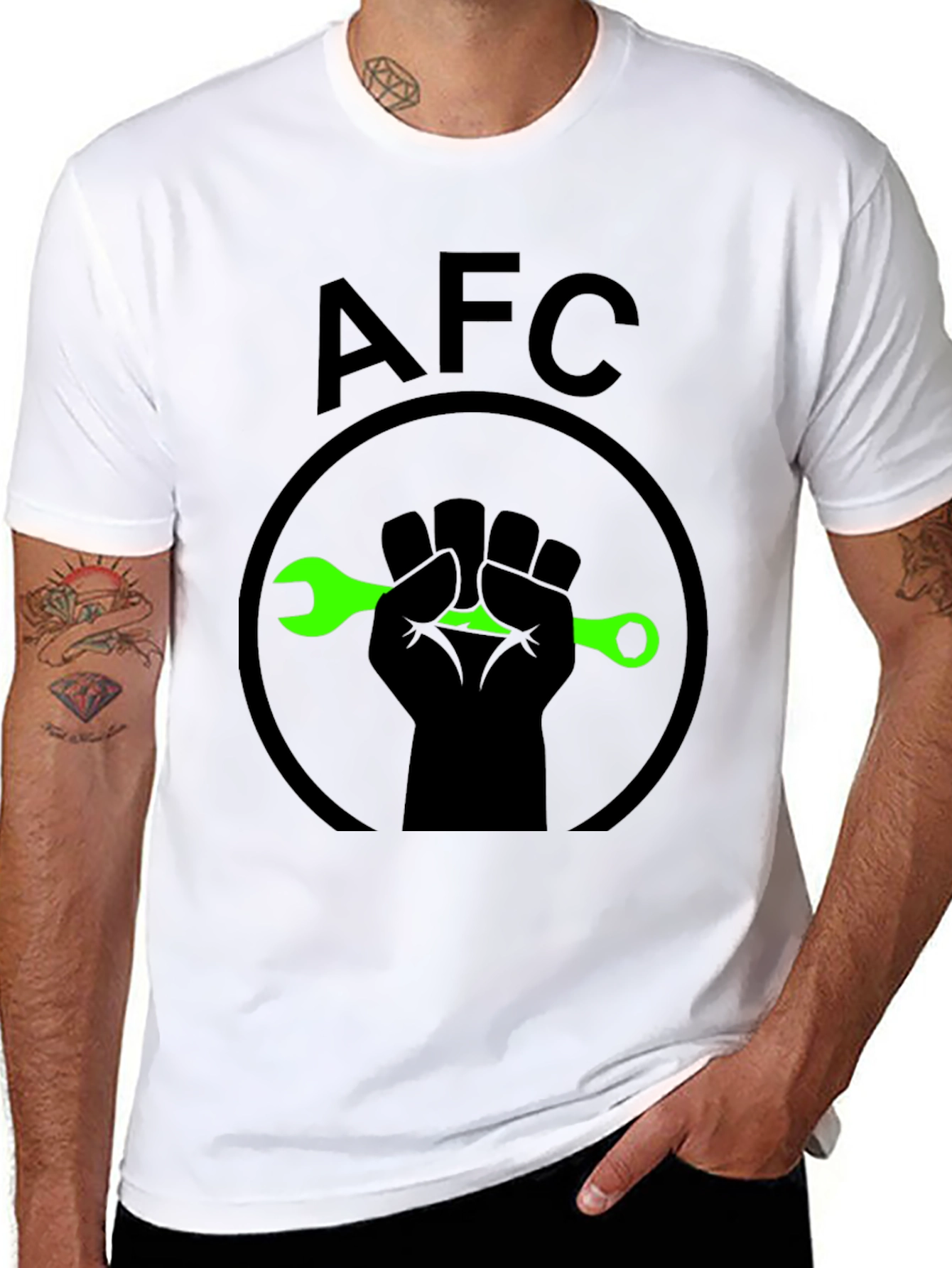 AFC Fist & Wrench Graphic T-Shirt - Black