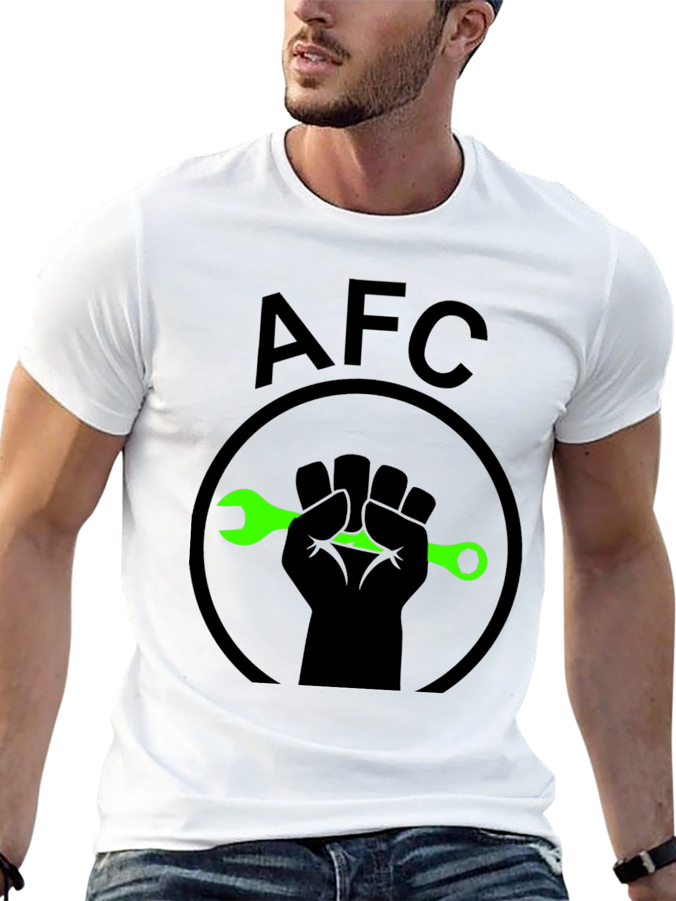 AFC Fist & Wrench Graphic T-Shirt - Black