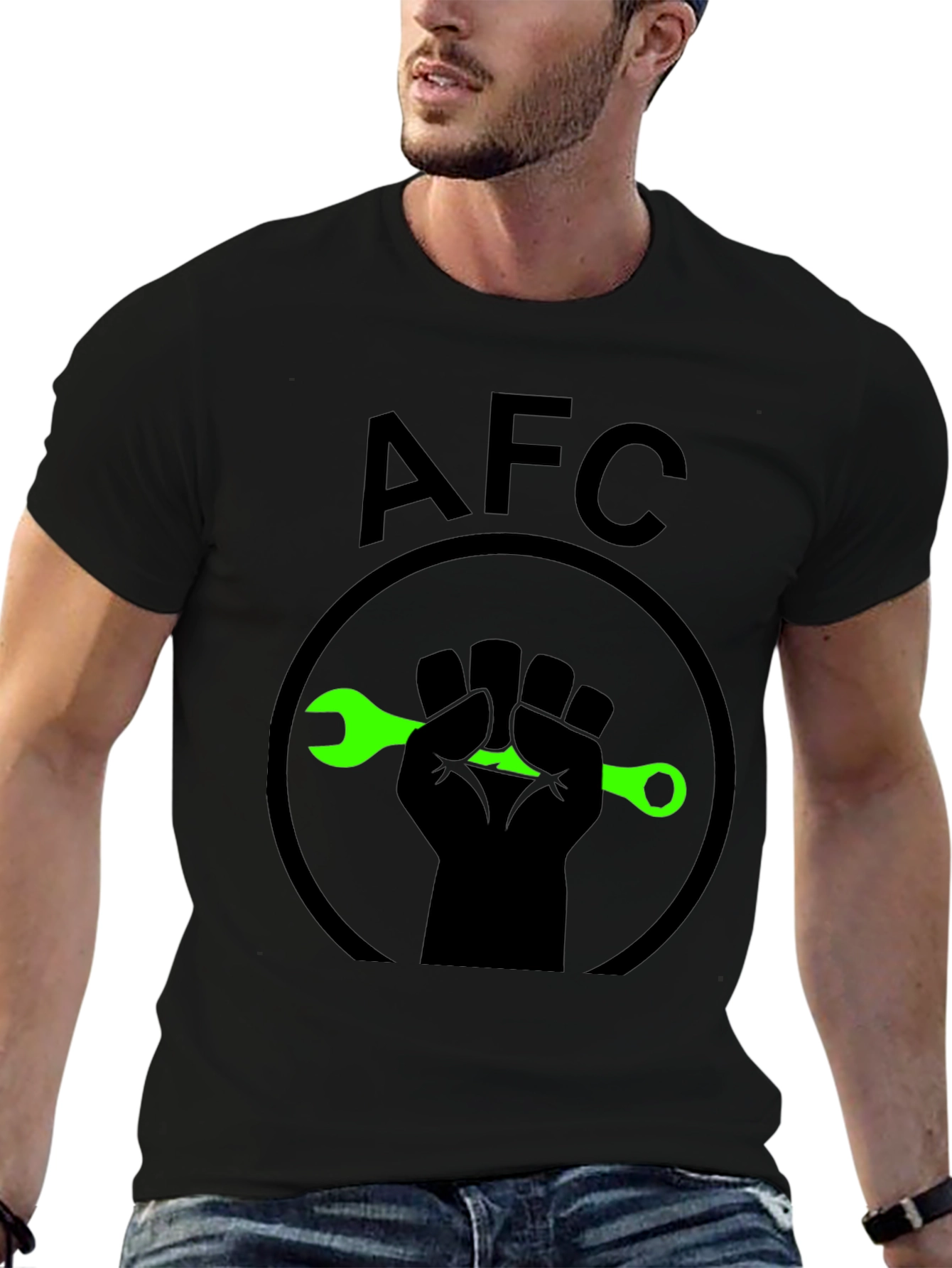 AFC Fist & Wrench Graphic T-Shirt - Black