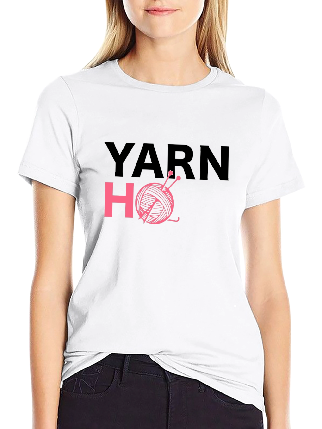 Yarn Ho Graphic T-Shirt - Knitting Humor Tee