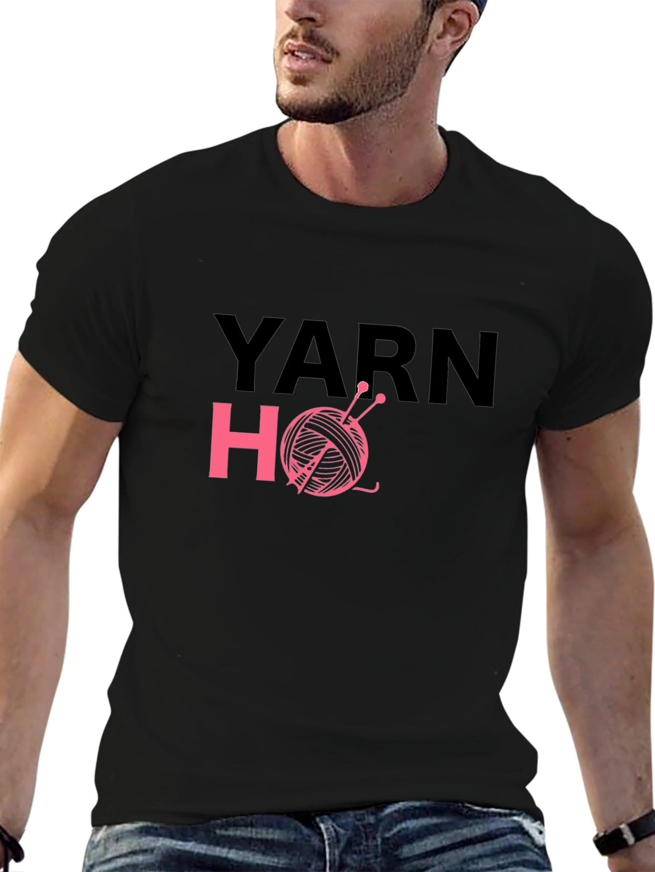 Yarn Ho Graphic T-Shirt - Knitting Humor Tee