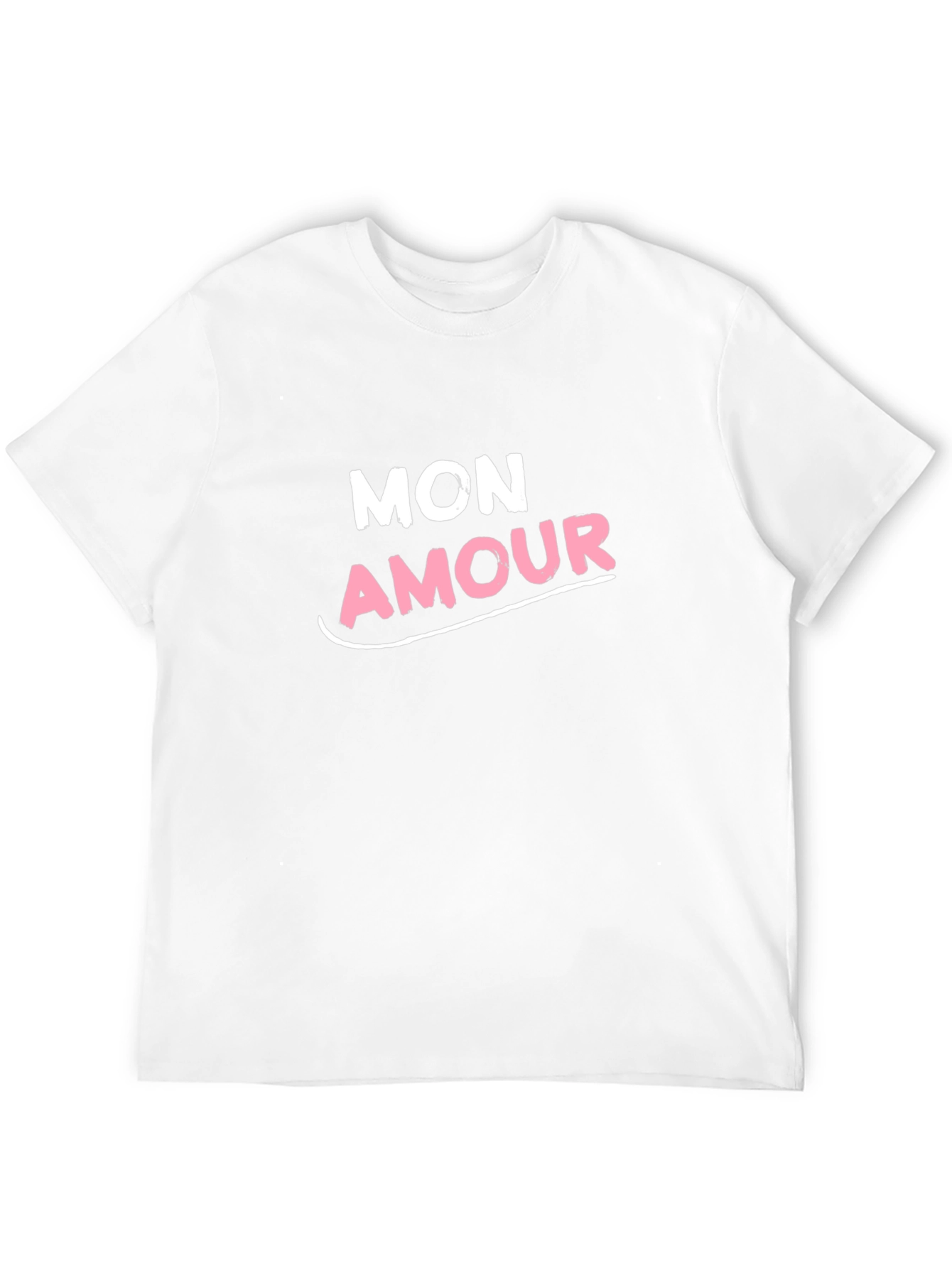 Mon Amour Graphic Tee - Black Crew Neck T-Shirt