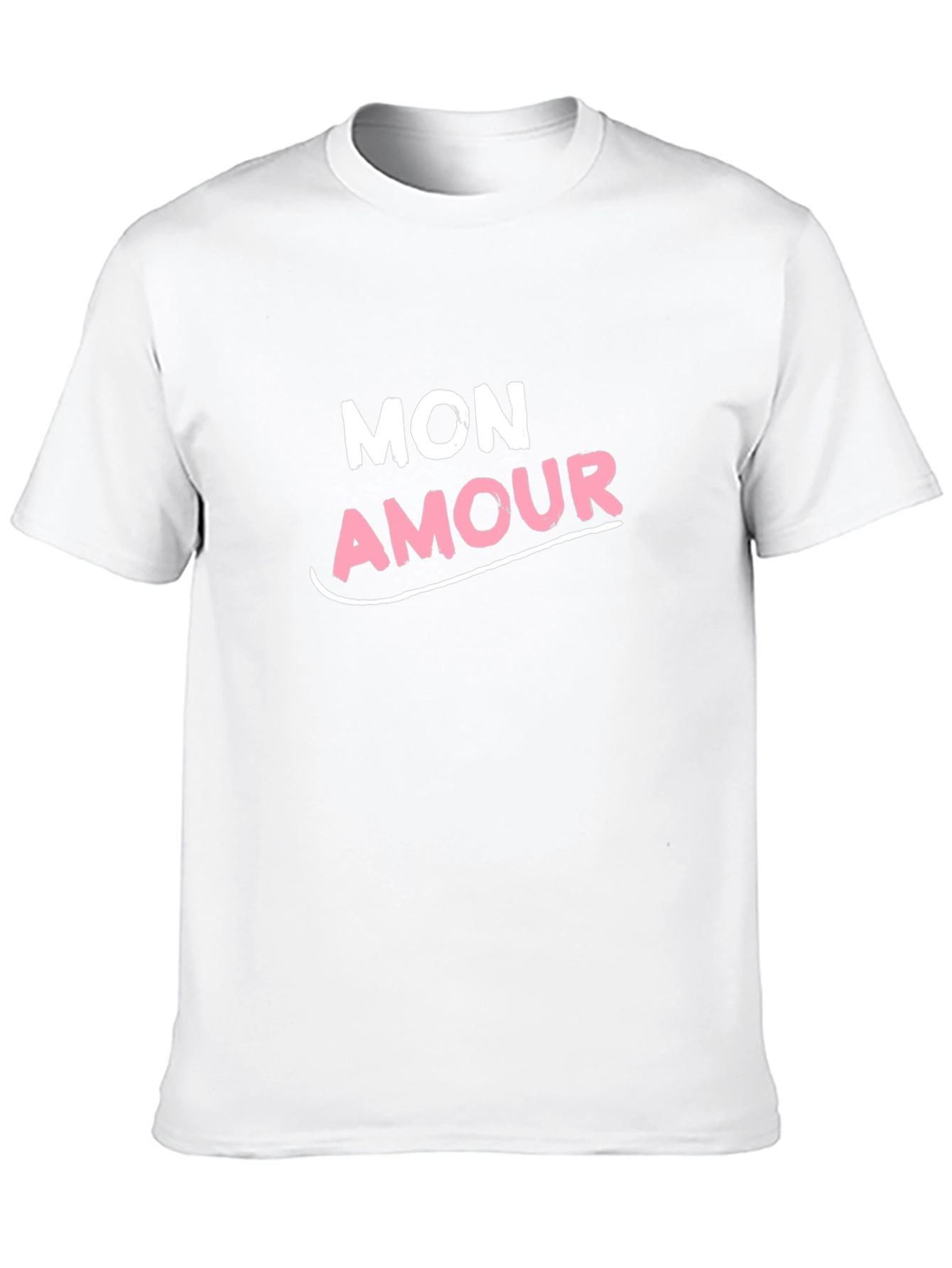 Mon Amour Graphic Tee - Black Crew Neck T-Shirt