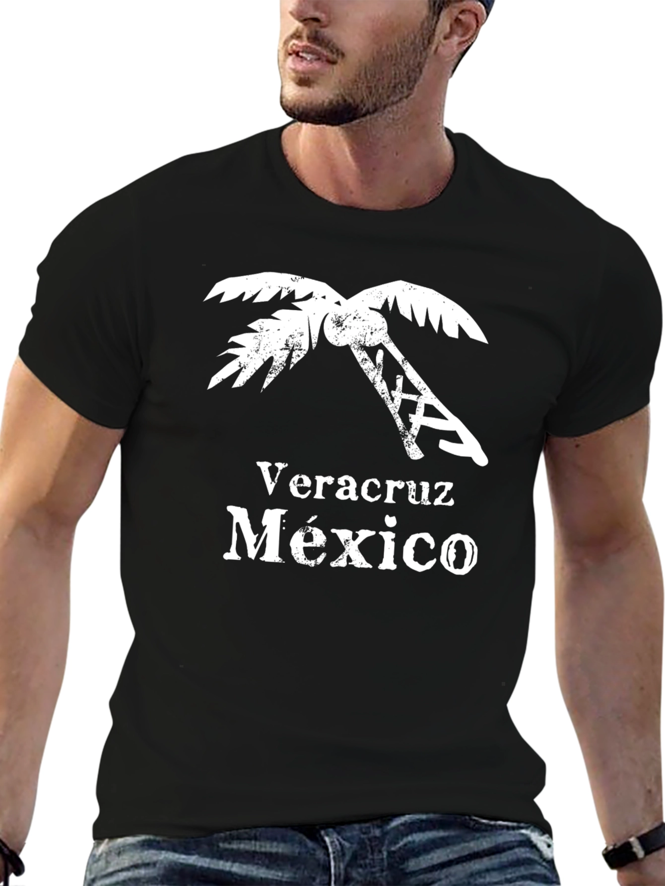 Veracruz Mexico Palm Tree Graphic T-Shirt