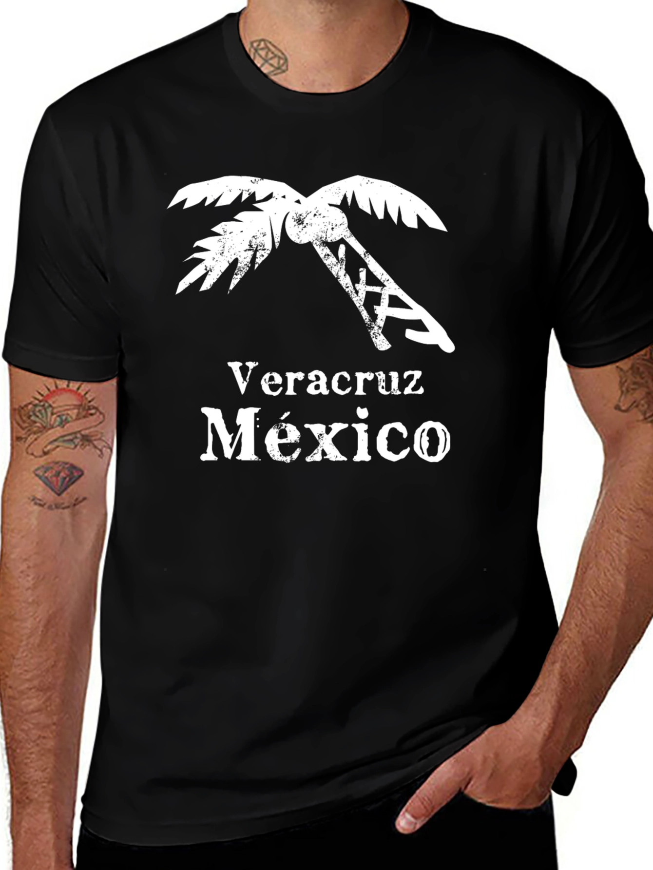Veracruz Mexico Palm Tree Graphic T-Shirt
