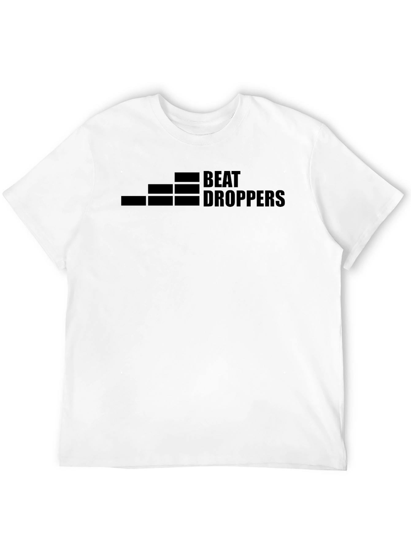 Beat Droppers Graphic Tee - Black Cotton Blend T-Shirt