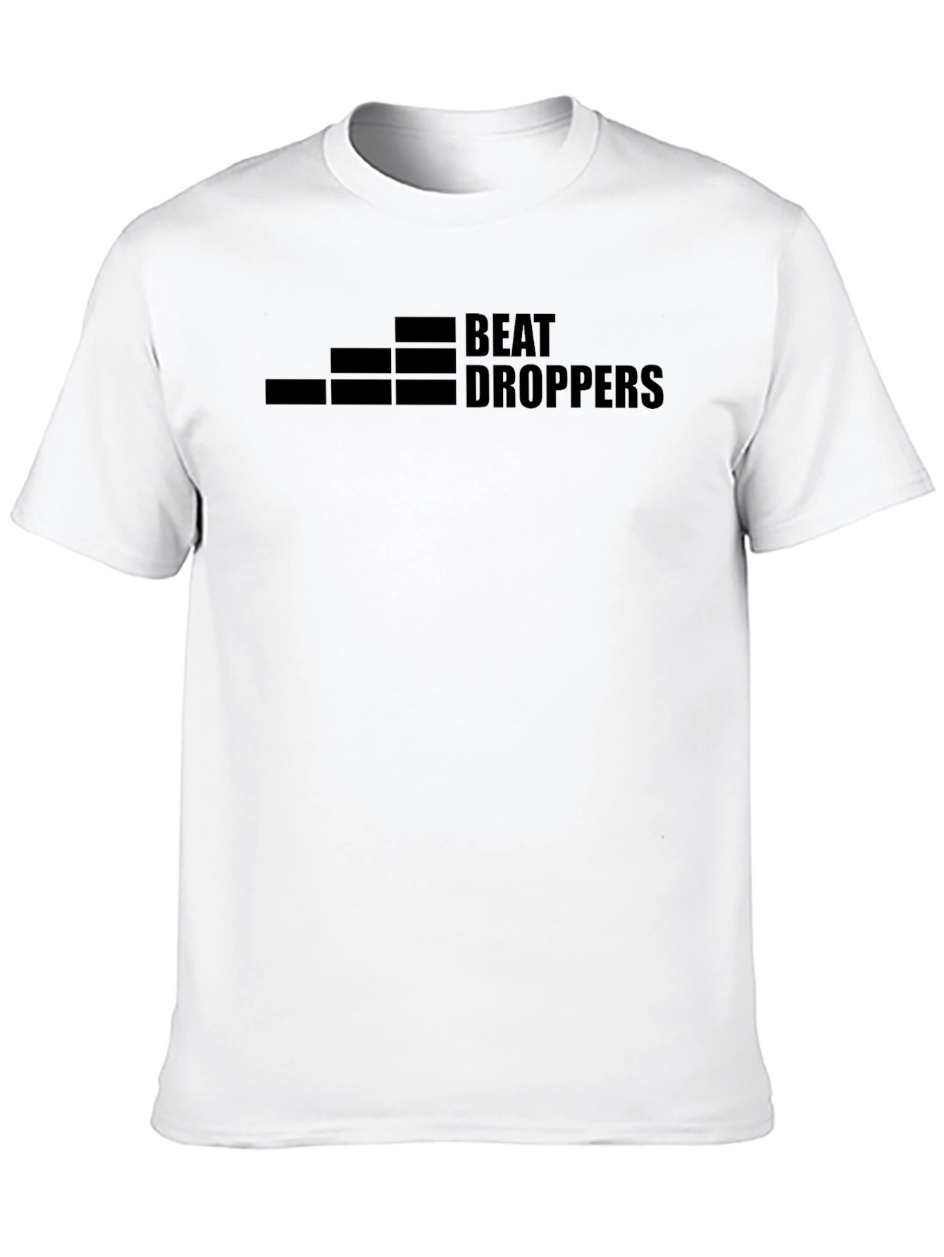 Beat Droppers Graphic Tee - Black Cotton Blend T-Shirt