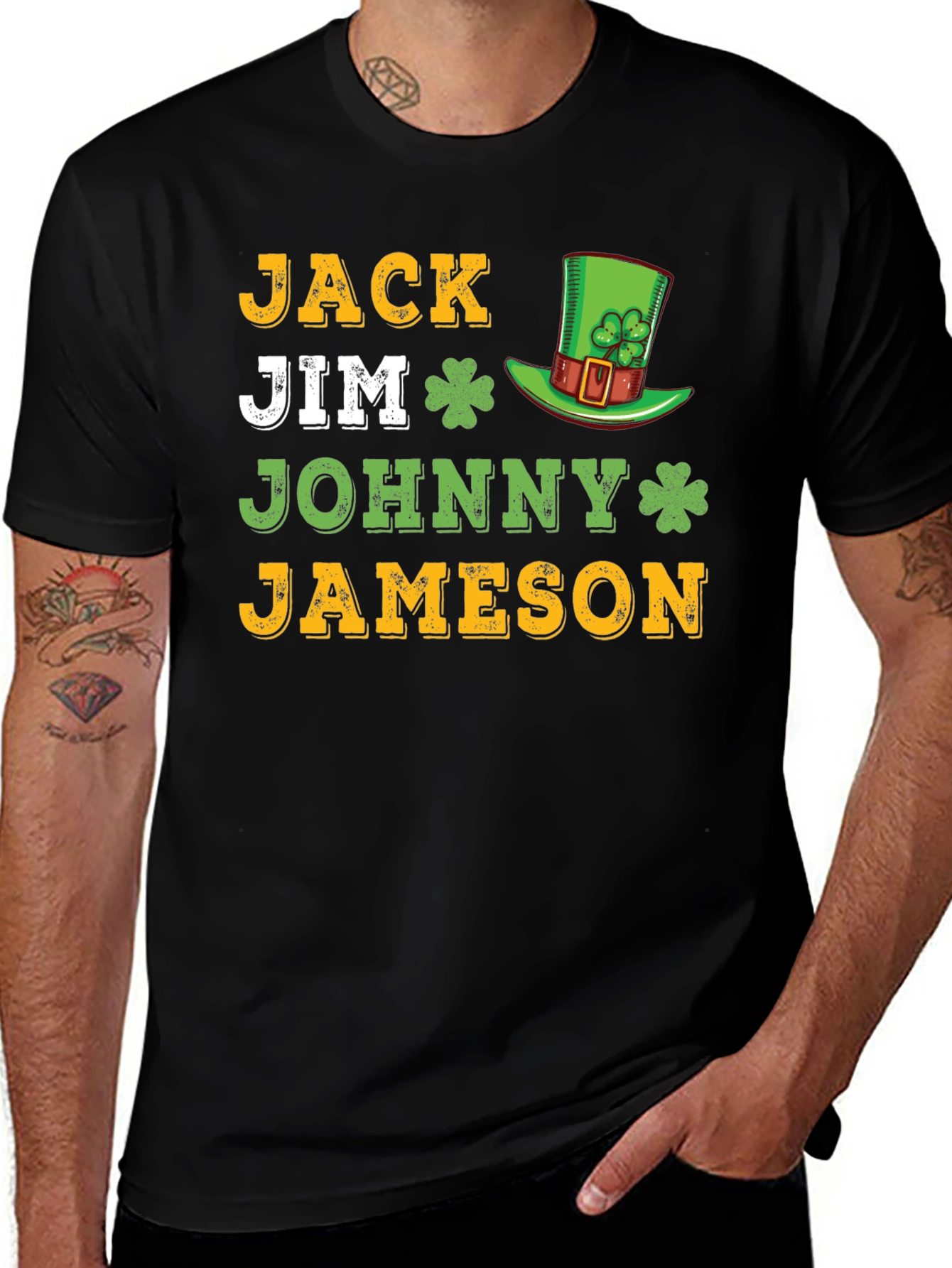 St. Patricks Day Jack Jim Johnny Jameson T-Shirt