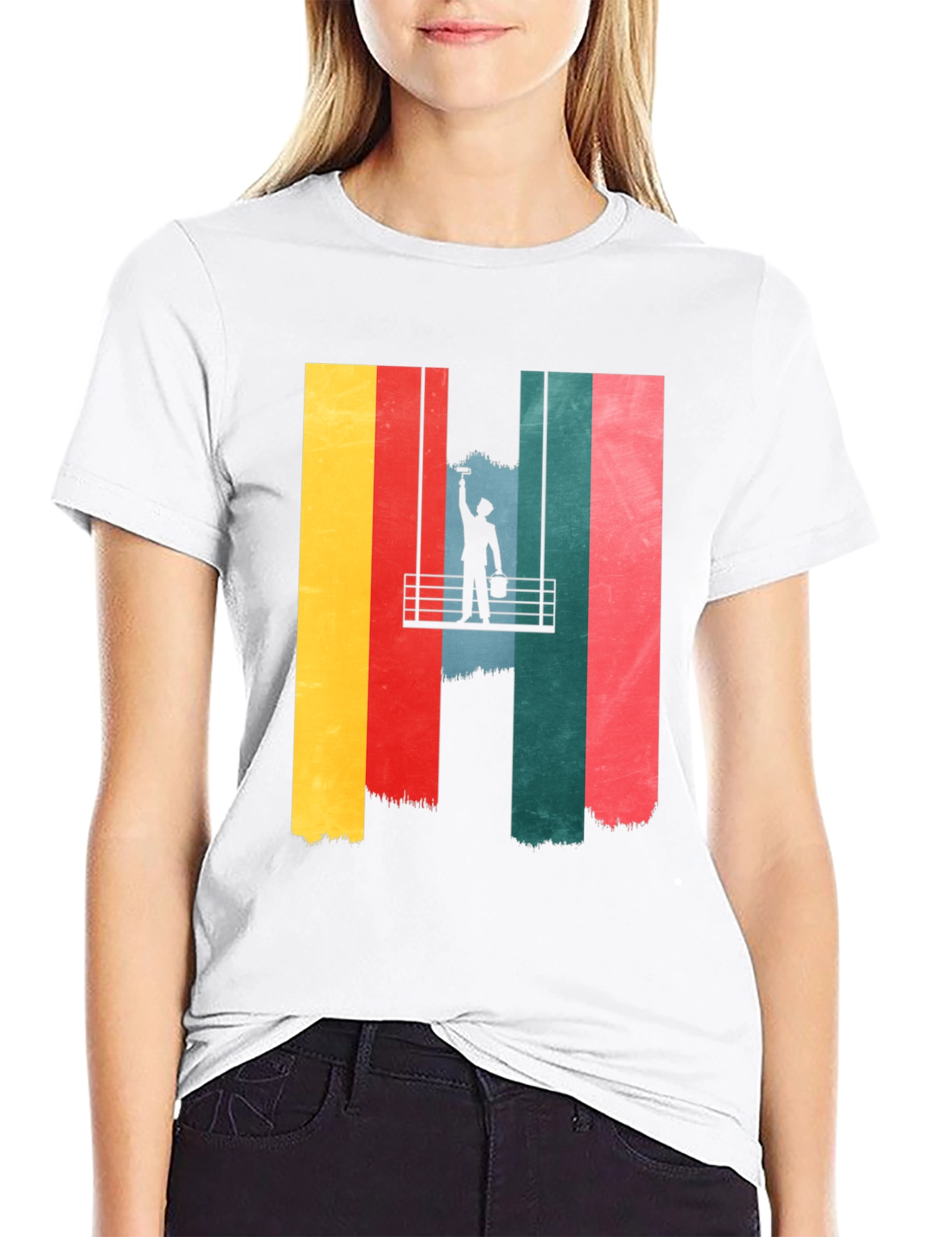 Retro Painter T-Shirt - Artistic Graphic Tee