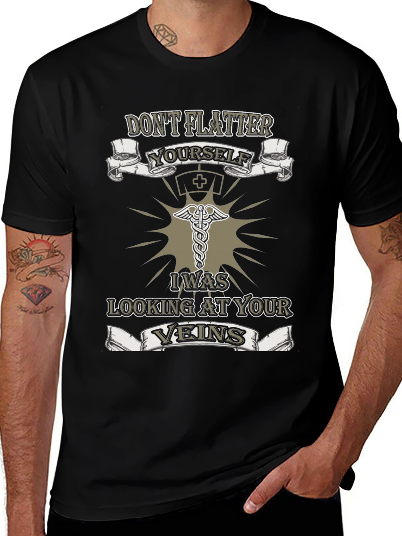 Nurse Vein T-Shirt - Dont Flatter Yourself