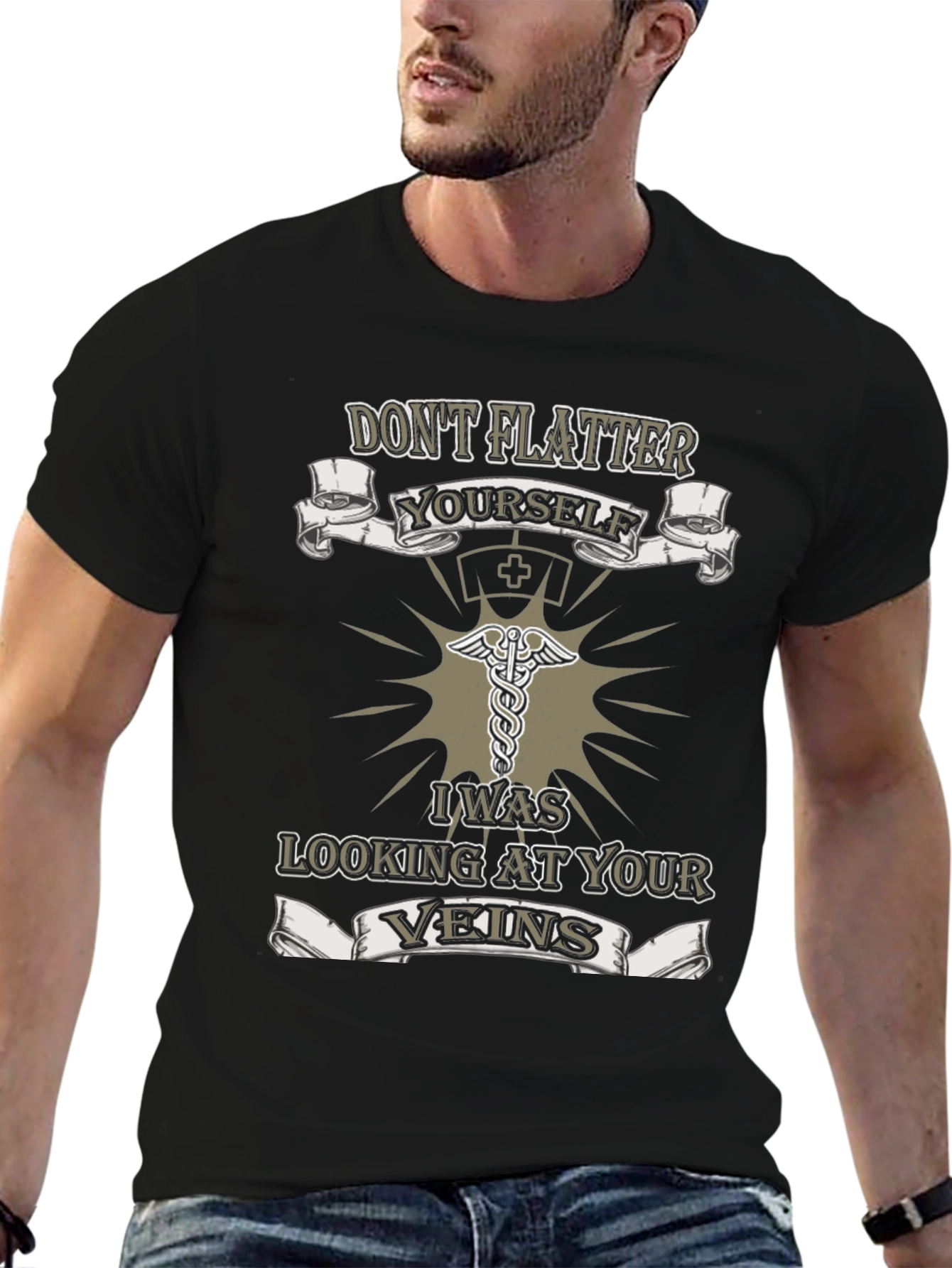 Nurse Vein T-Shirt - Dont Flatter Yourself