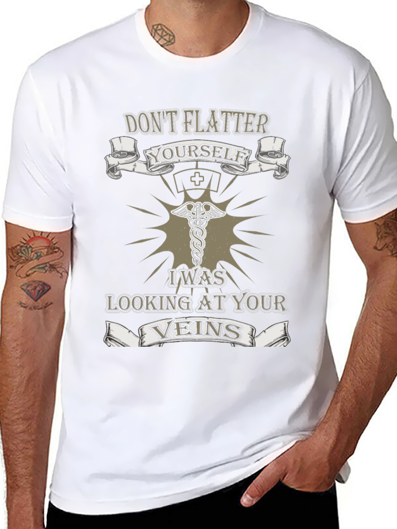 Nurse Vein T-Shirt - Dont Flatter Yourself