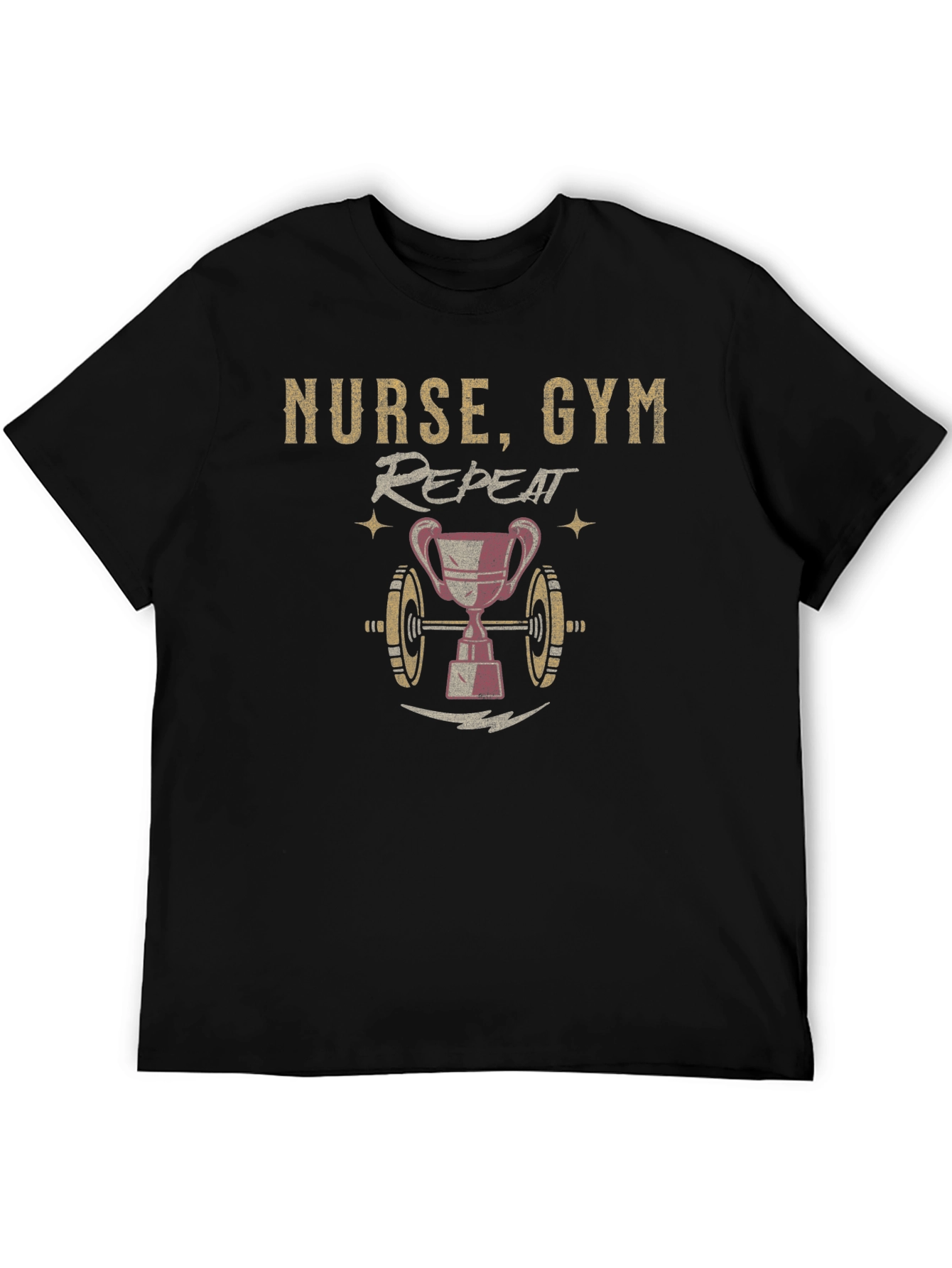 Nurse Gym Repeat Graphic Tee