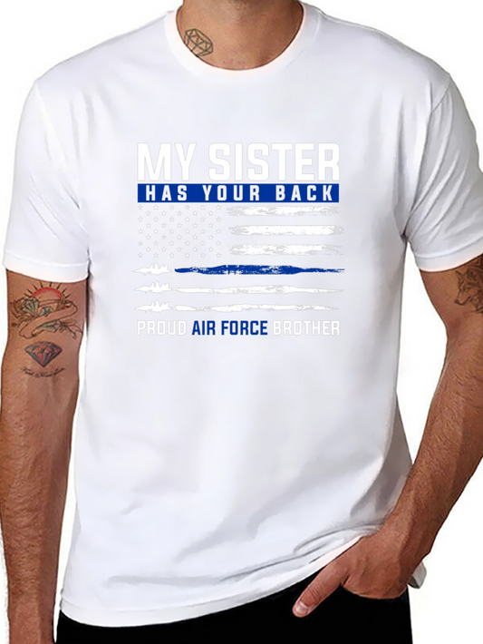 Air Force Brother Sister Back T-Shirt