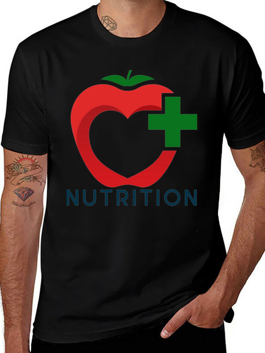 Nutrition T-Shirt - Healthy Apple Heart Design