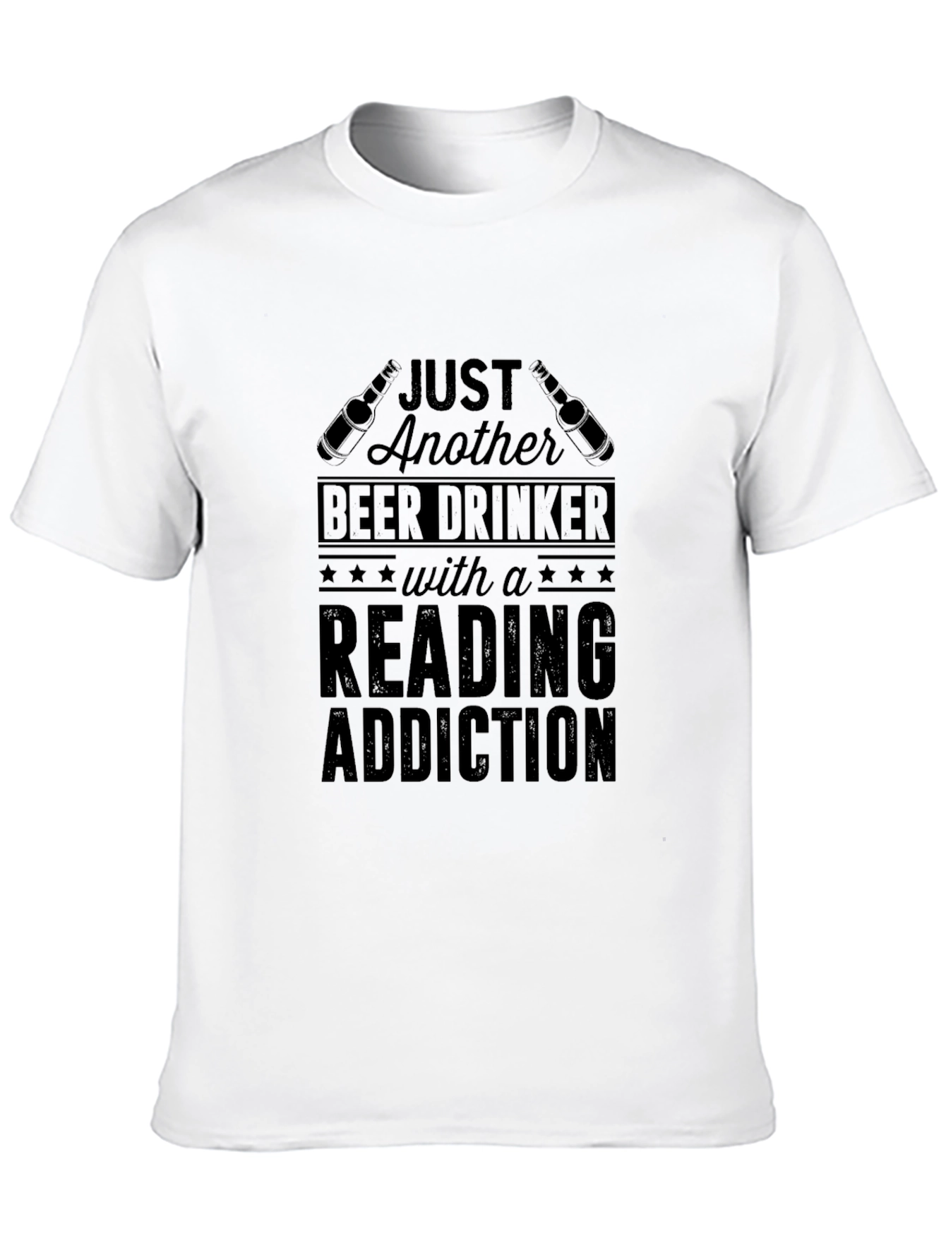 Beer Drinker Reading Addiction T-Shirt
