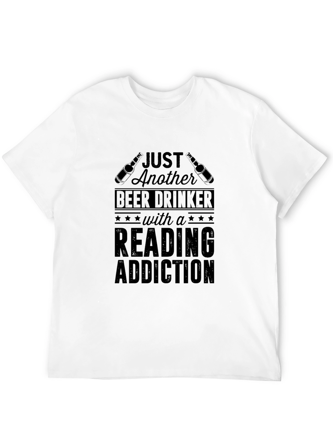 Beer Drinker Reading Addiction T-Shirt