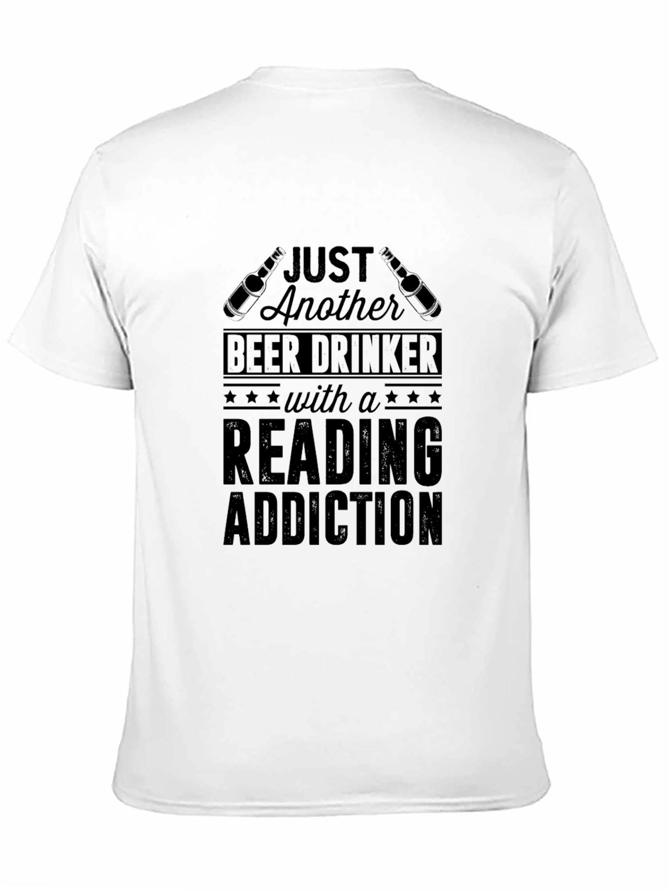 Beer Drinker Reading Addiction T-Shirt