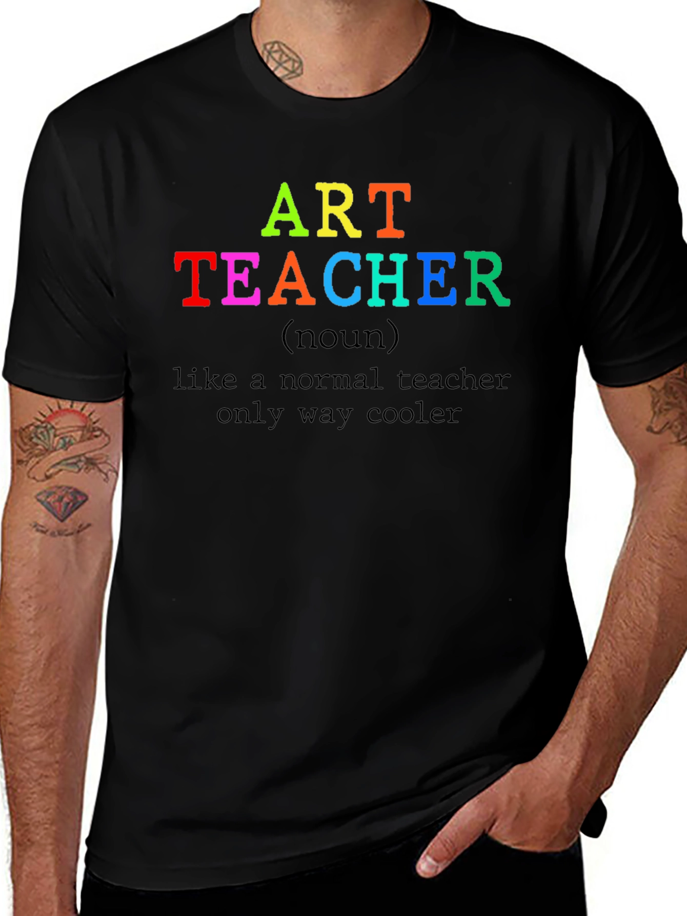 Art Teacher T-Shirt - Cool Teacher Novelty Tee