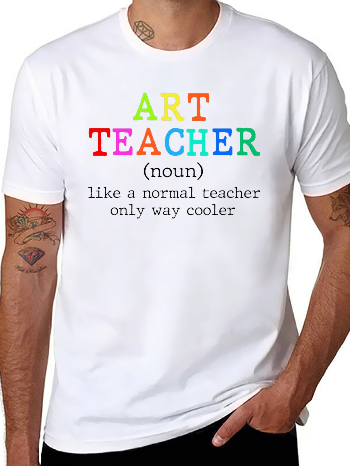 Art Teacher T-Shirt - Cool Teacher Novelty Tee