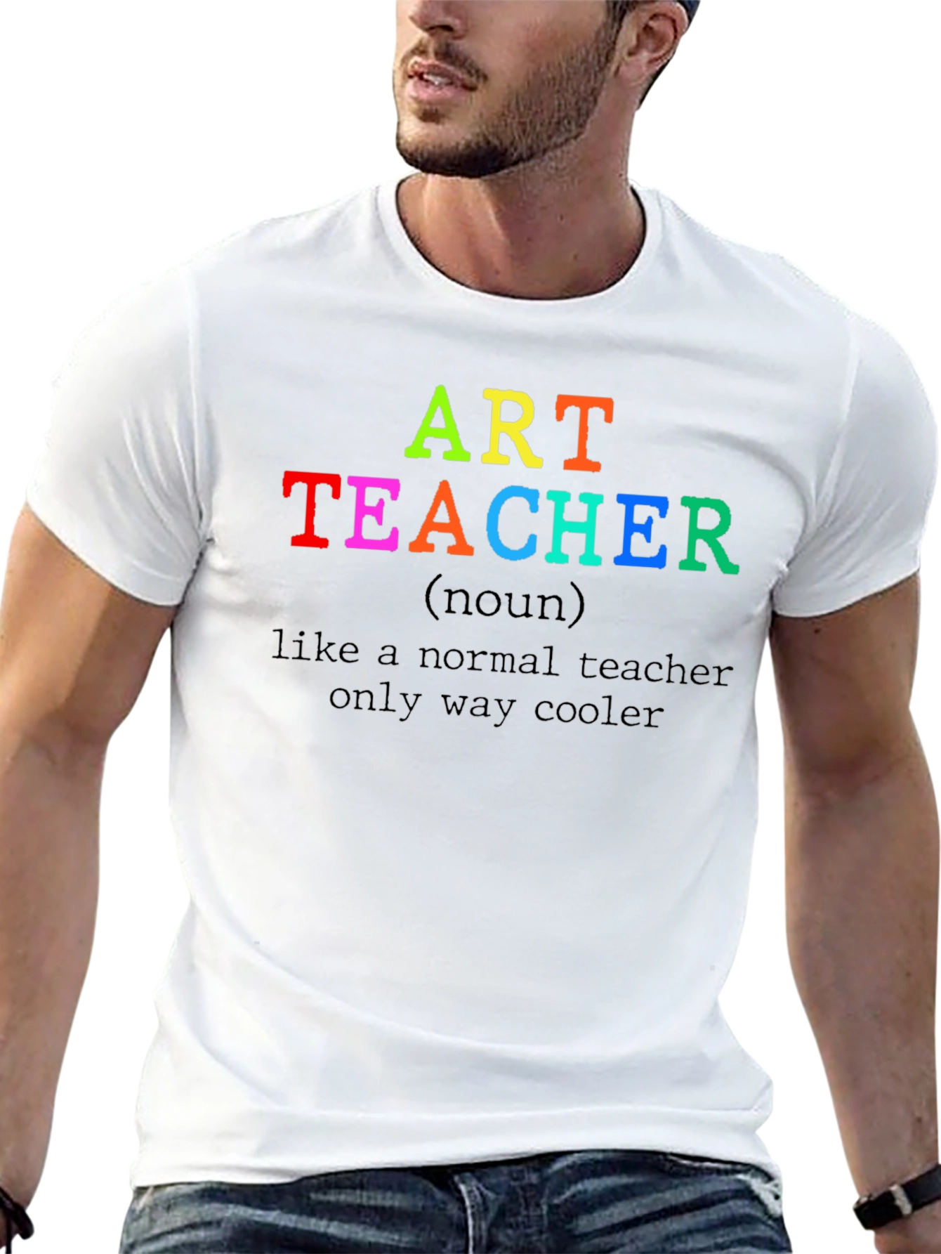 Art Teacher T-Shirt - Cool Teacher Novelty Tee