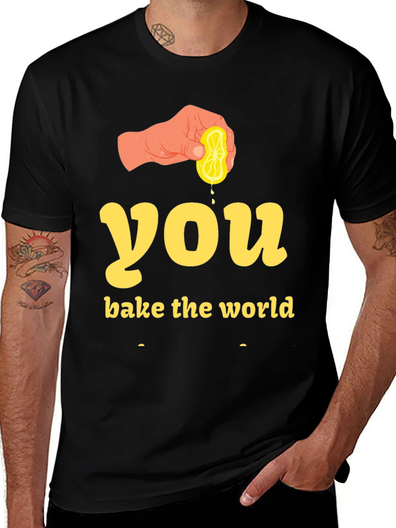 Squeeze the Day Graphic Tee - Unisex Black T-Shirt