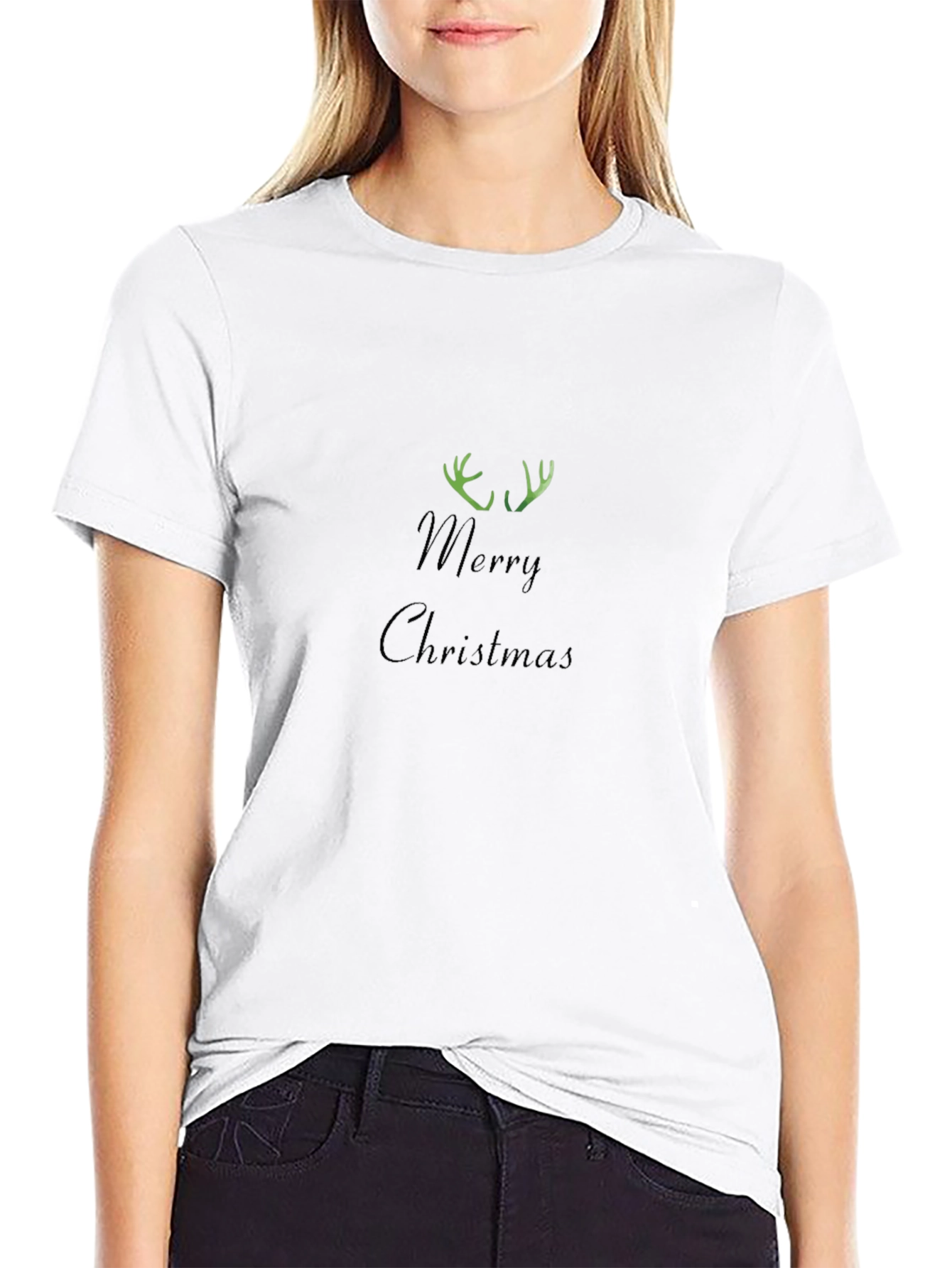 Merry Christmas Antler T-Shirt