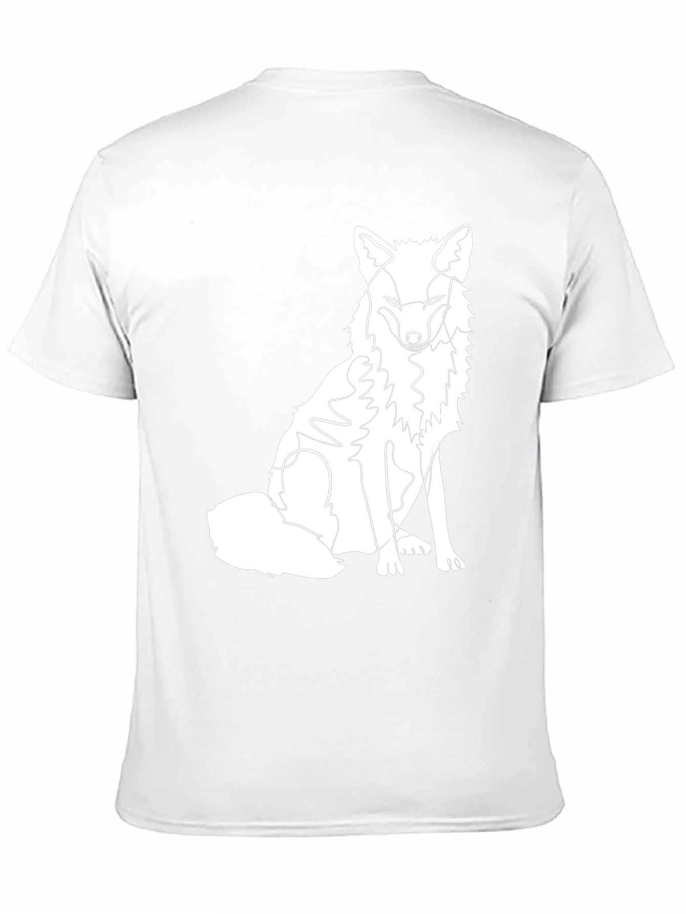 Fox Line Art Graphic Tee - Stylish Casual Wear