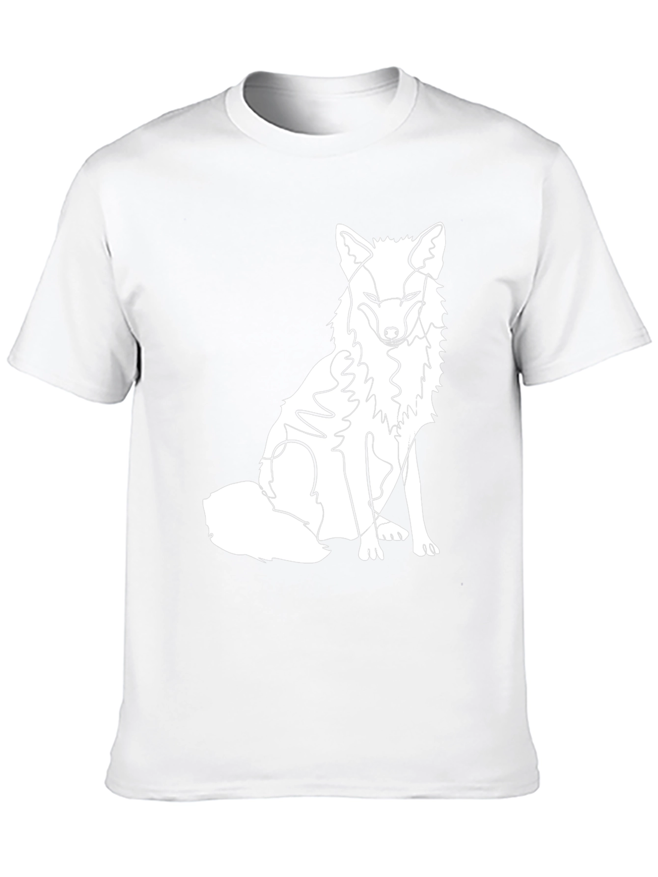Fox Line Art Graphic Tee - Stylish Casual Wear