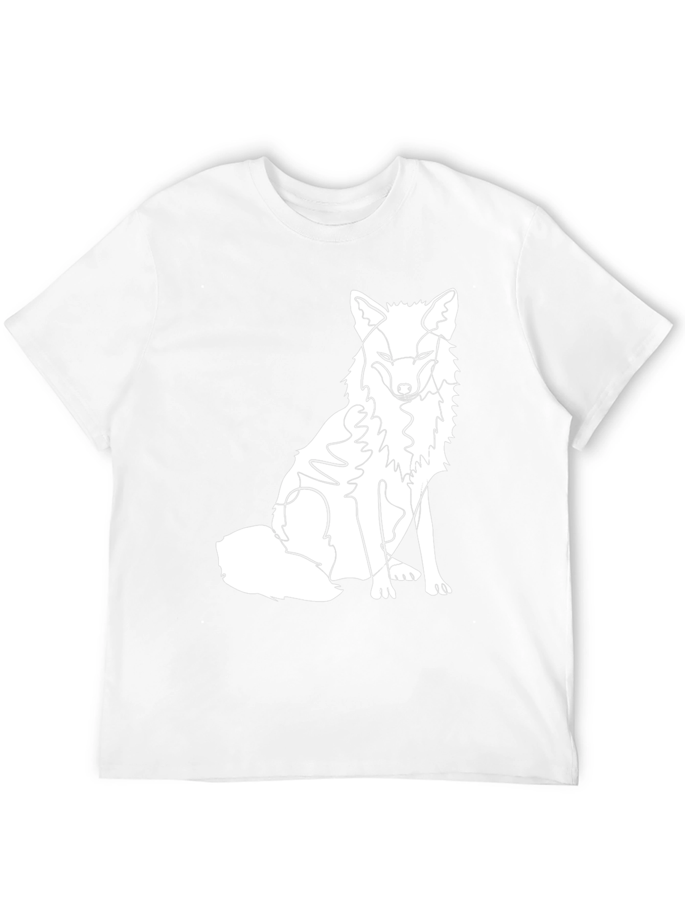 Fox Line Art Graphic Tee - Stylish Casual Wear