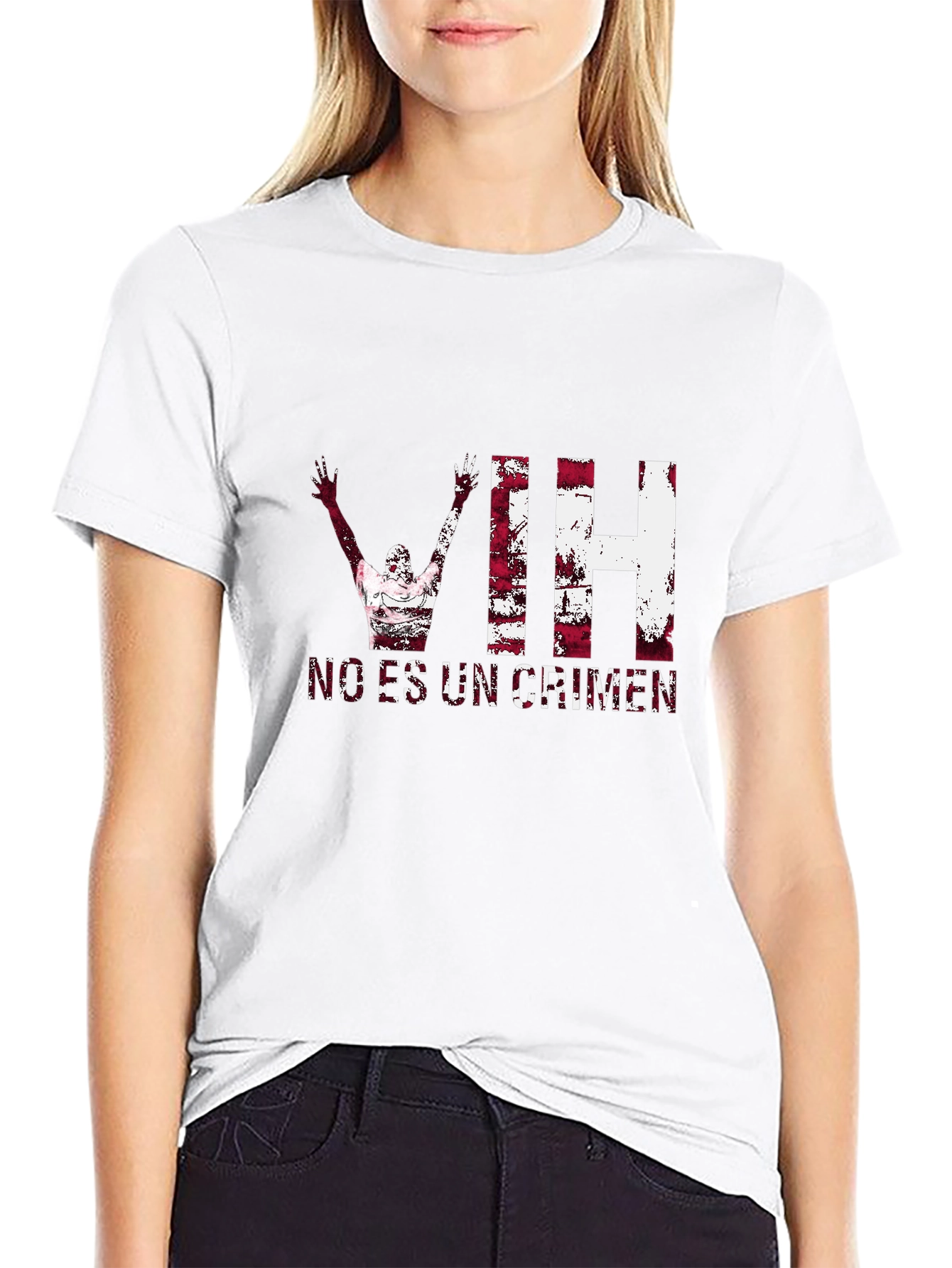HIV Awareness Graphic T-Shirt - No Es Un Crimen