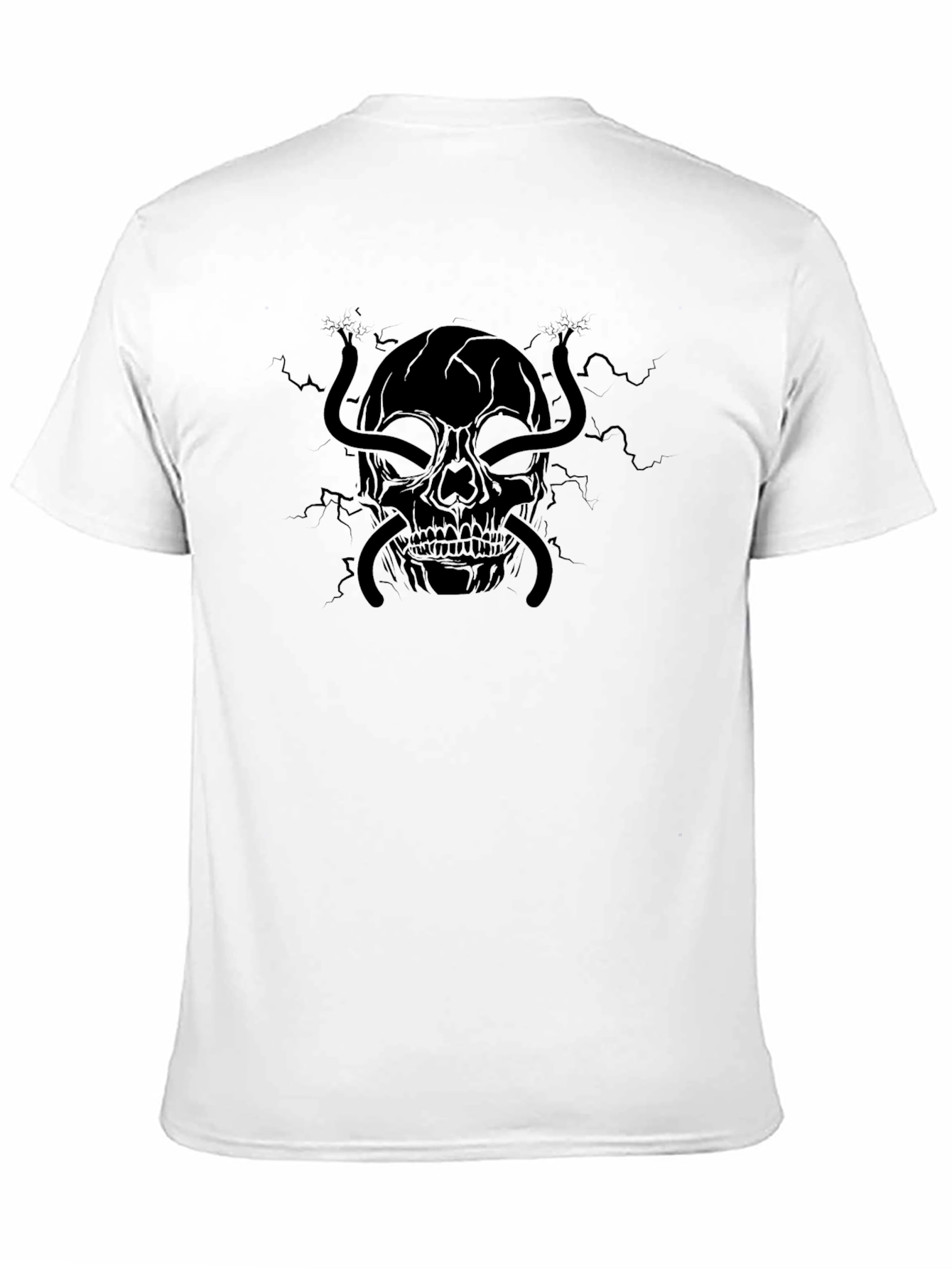 Skull & Snake Graphic Tee - Mens Black T-Shirt