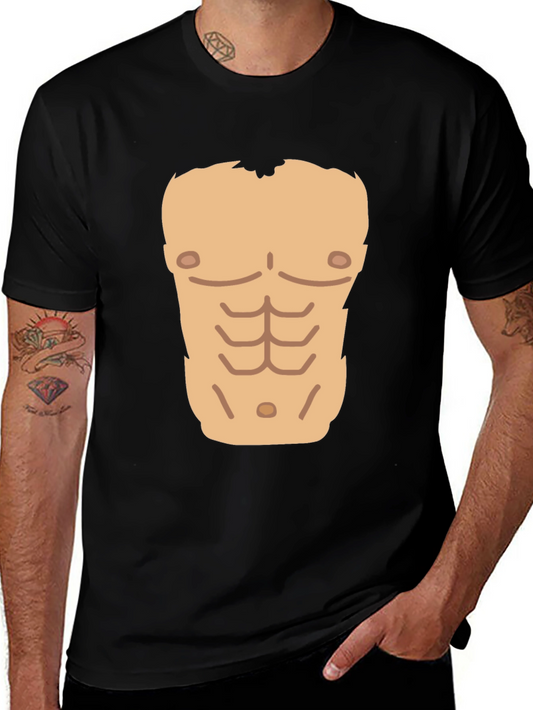 Funny Six Pack Abs T-Shirt - Novelty Graphic Tee