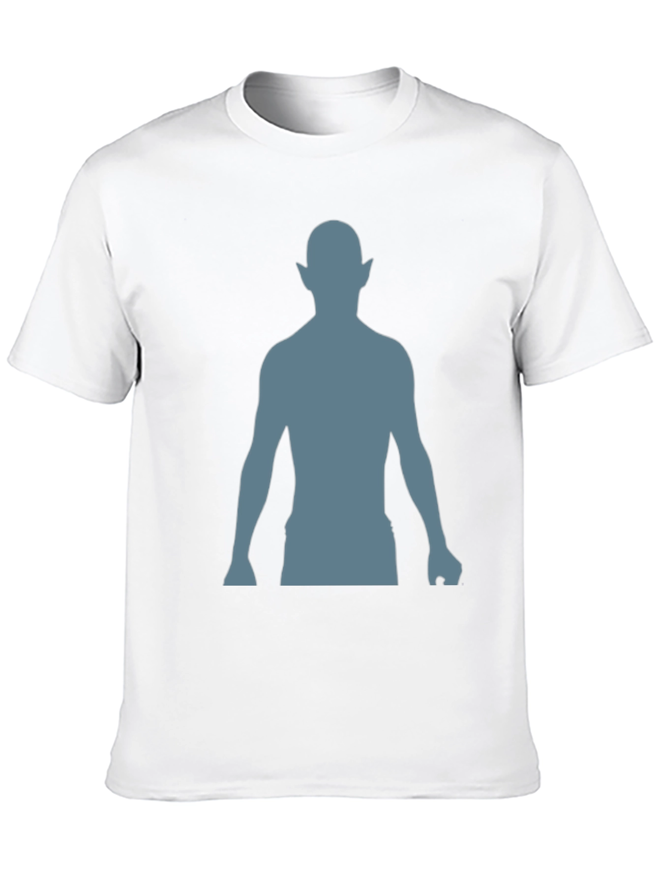 Silhouette Elf Graphic Tee - Black Cotton Blend Shirt