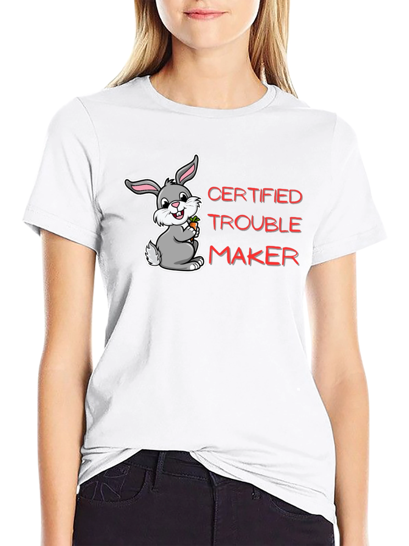 Certified Trouble Maker Bunny T-Shirt