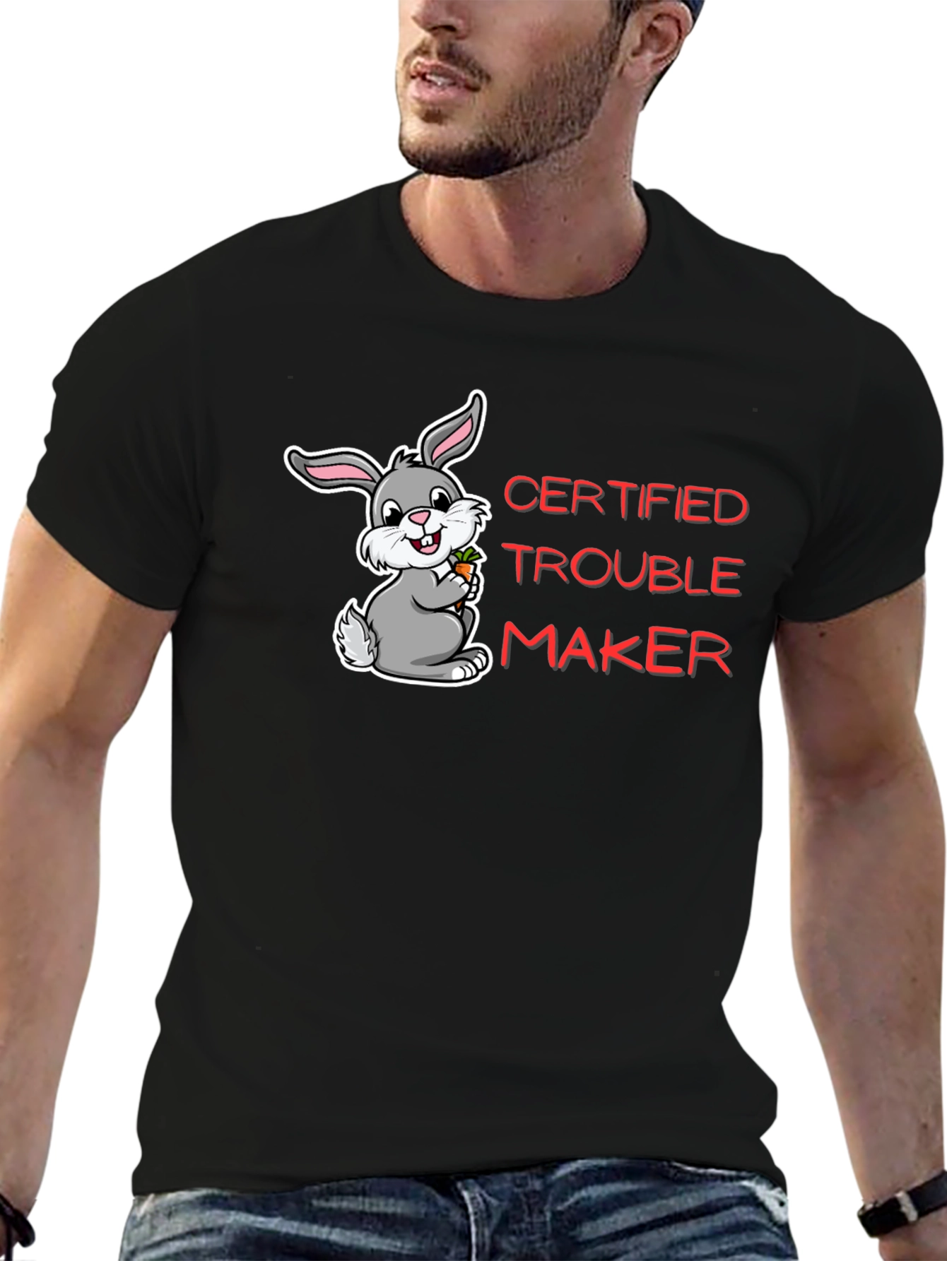 Certified Trouble Maker Bunny T-Shirt