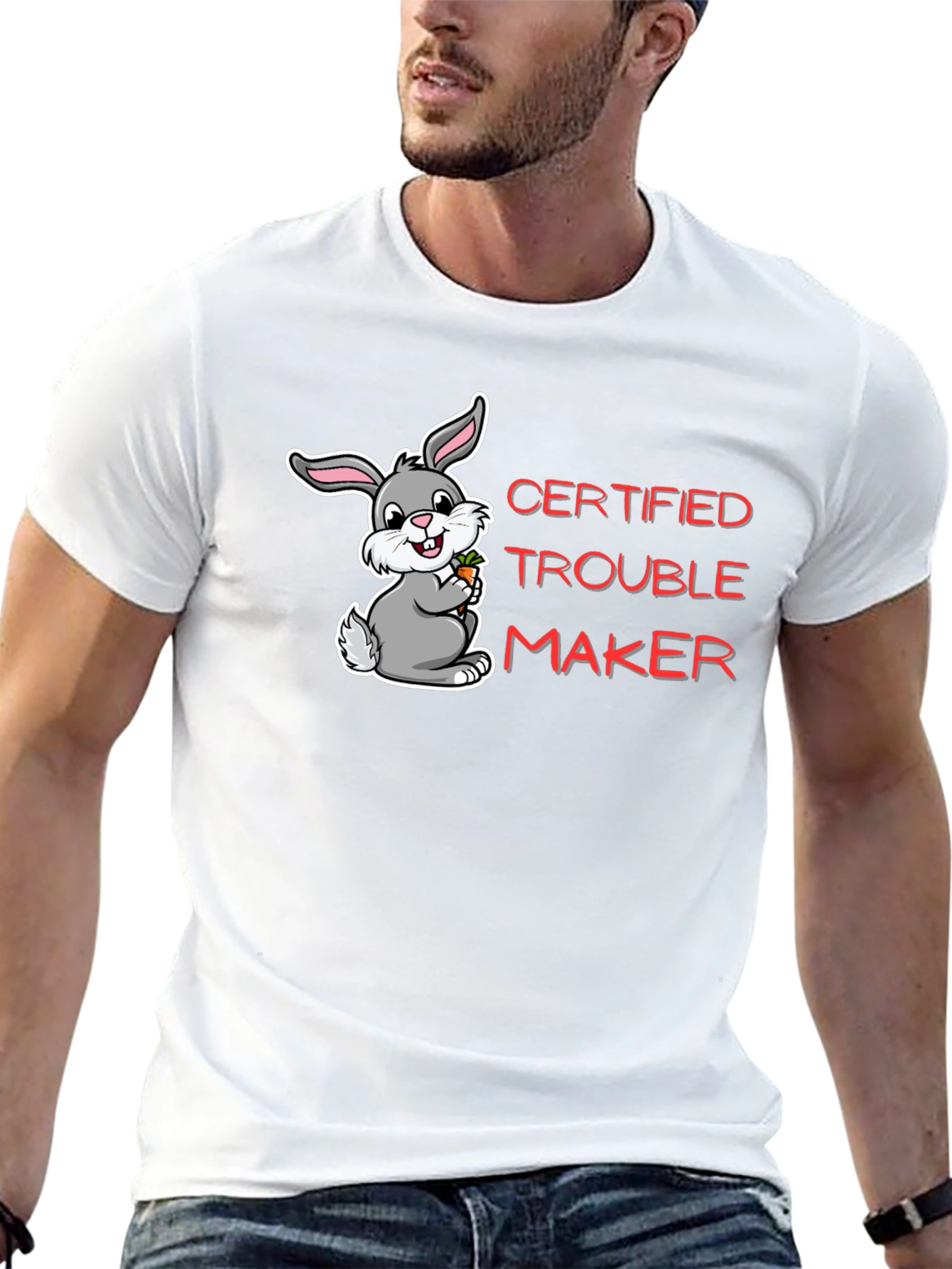 Certified Trouble Maker Bunny T-Shirt