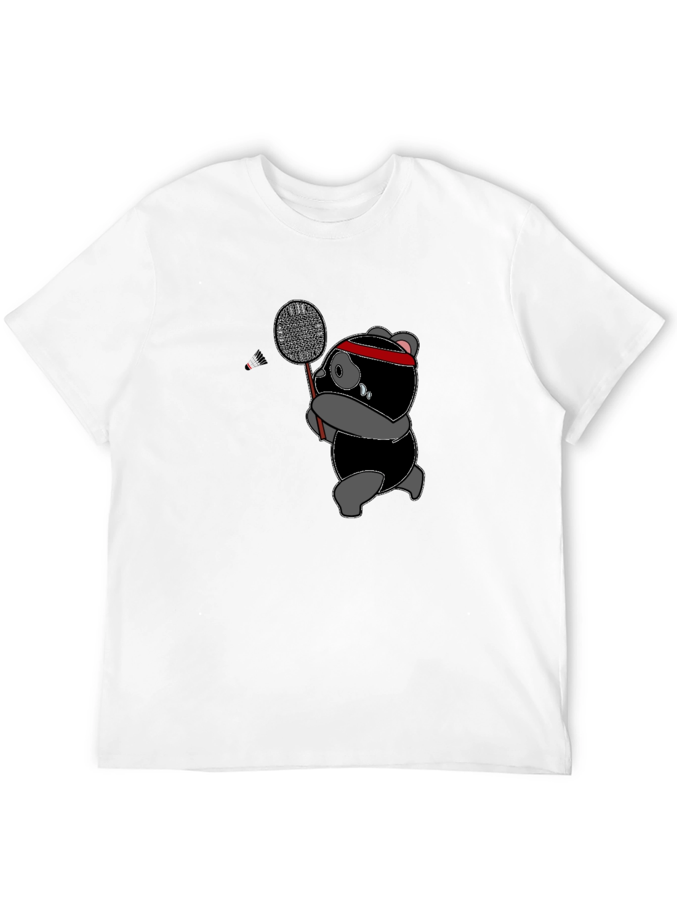 Badminton Panda T-Shirt - Sporty & Stylish Tee