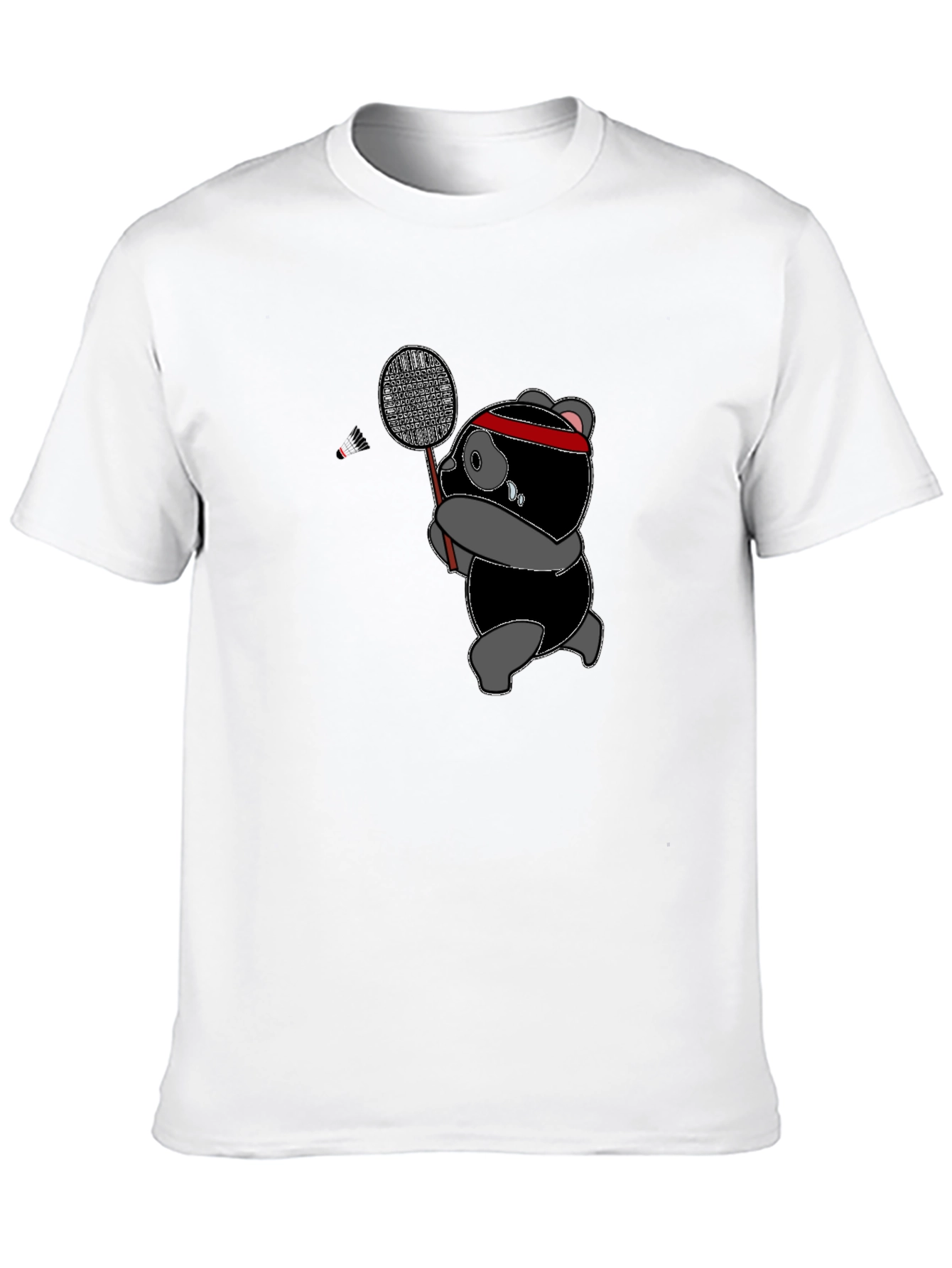 Badminton Panda T-Shirt - Sporty & Stylish Tee
