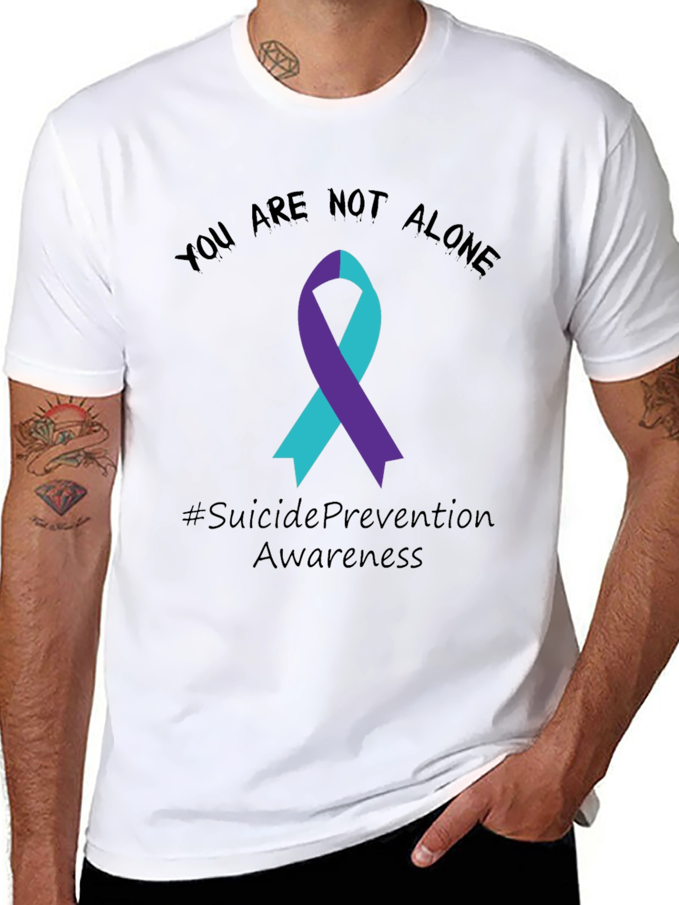 Suicide Prevention Awareness Ribbon T-Shirt