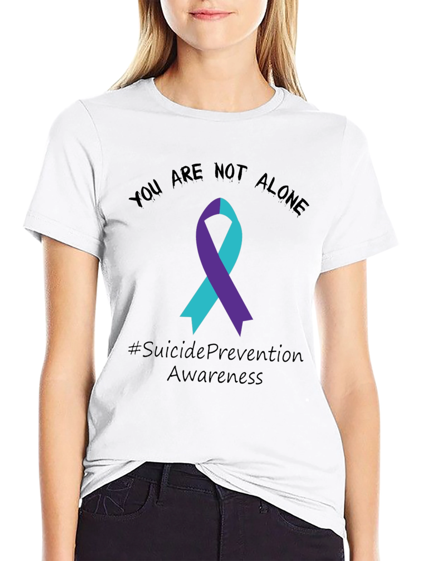 Suicide Prevention Awareness Ribbon T-Shirt
