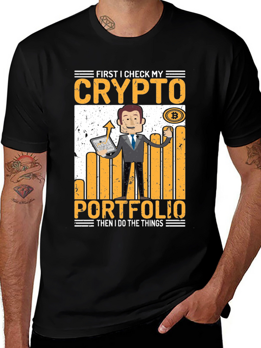 Crypto Portfolio T-Shirt - Stock Trader Tee