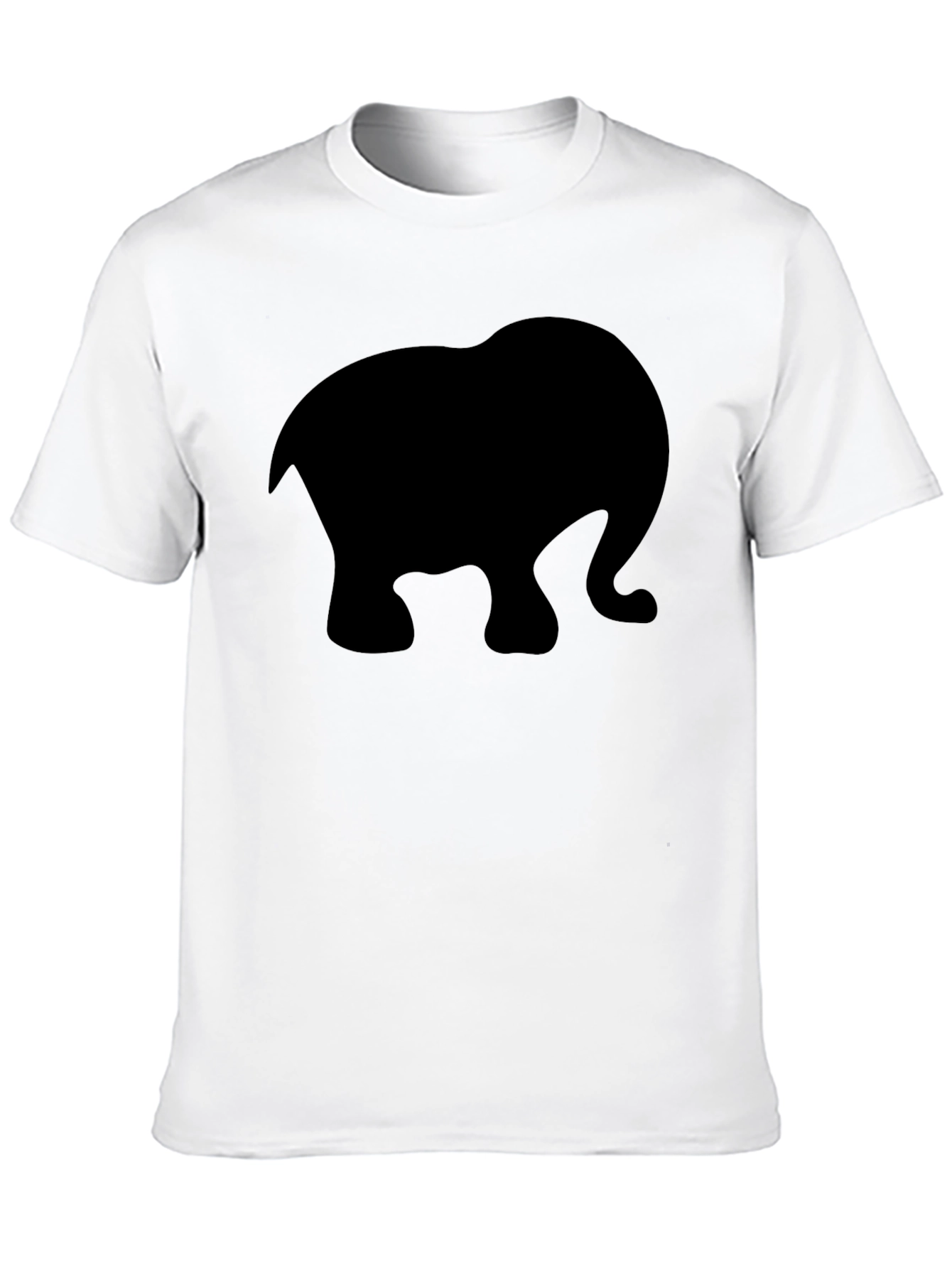 Black Elephant Silhouette T-Shirt