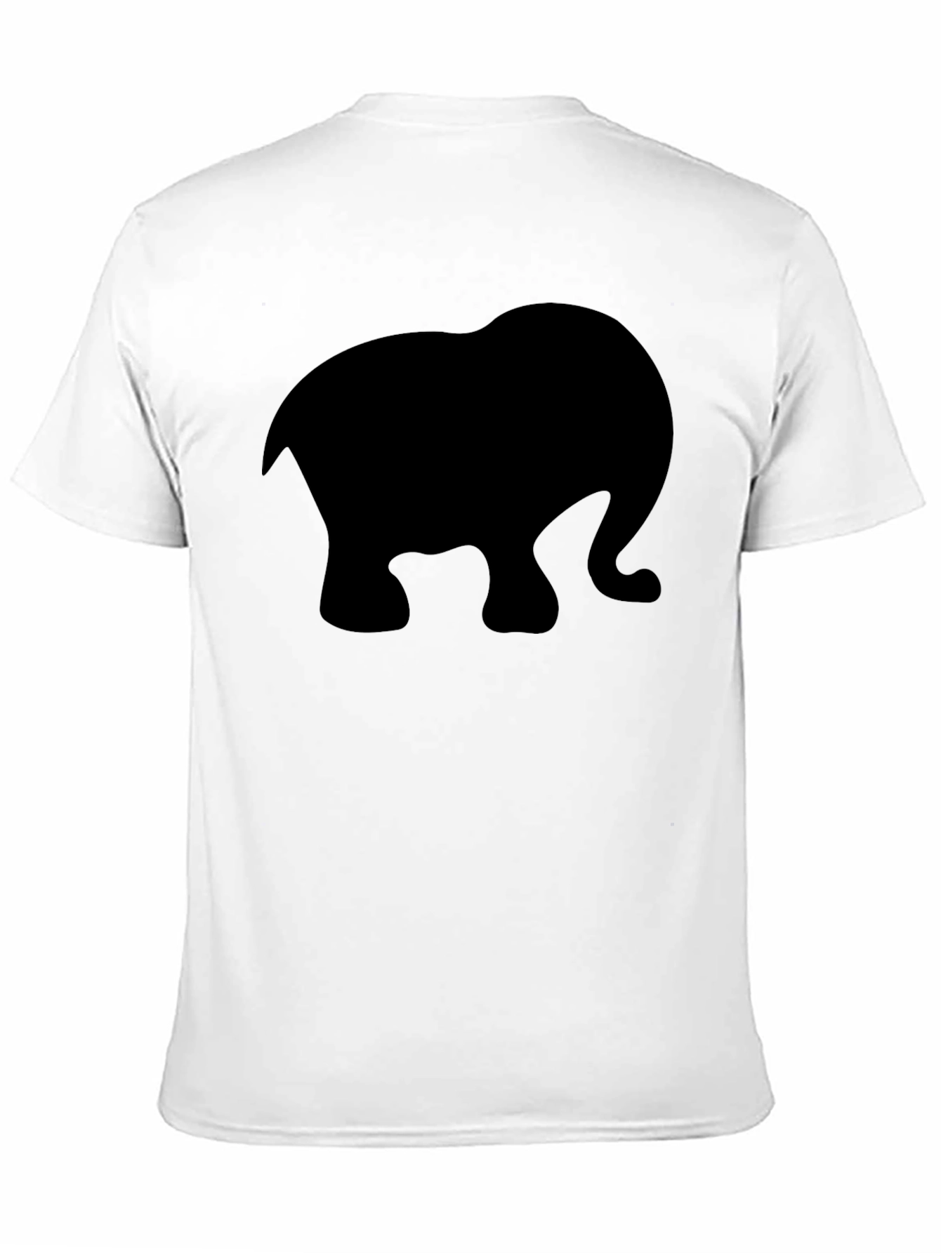 Black Elephant Silhouette T-Shirt