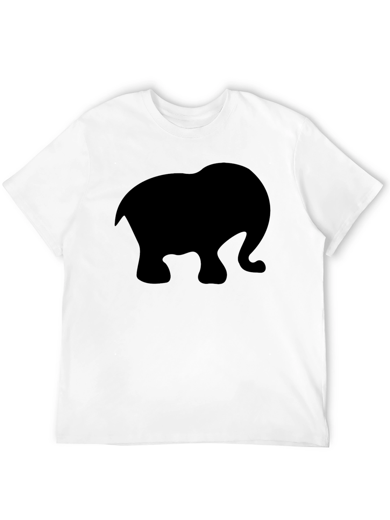 Black Elephant Silhouette T-Shirt