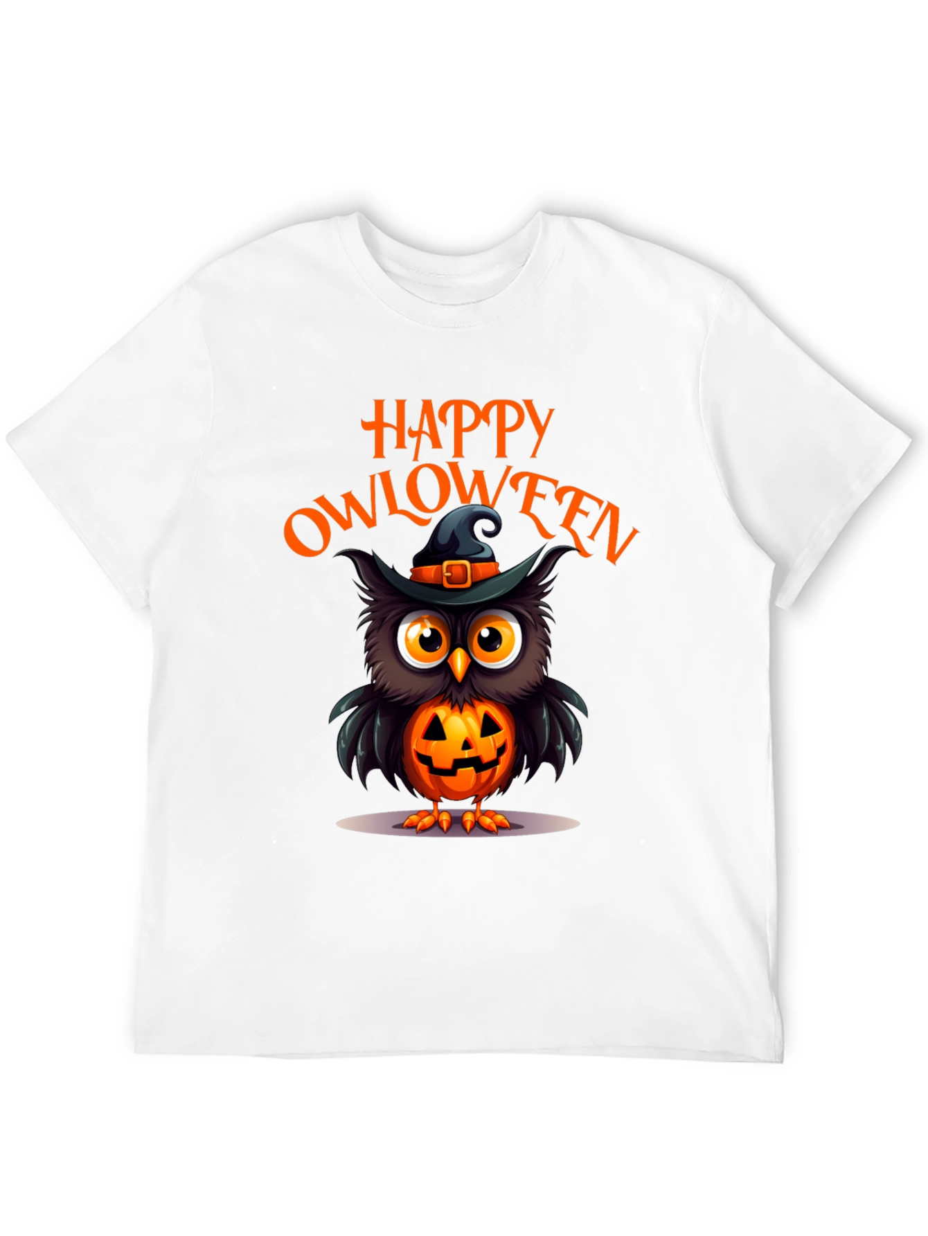 Happy Owloween Black T-Shirt